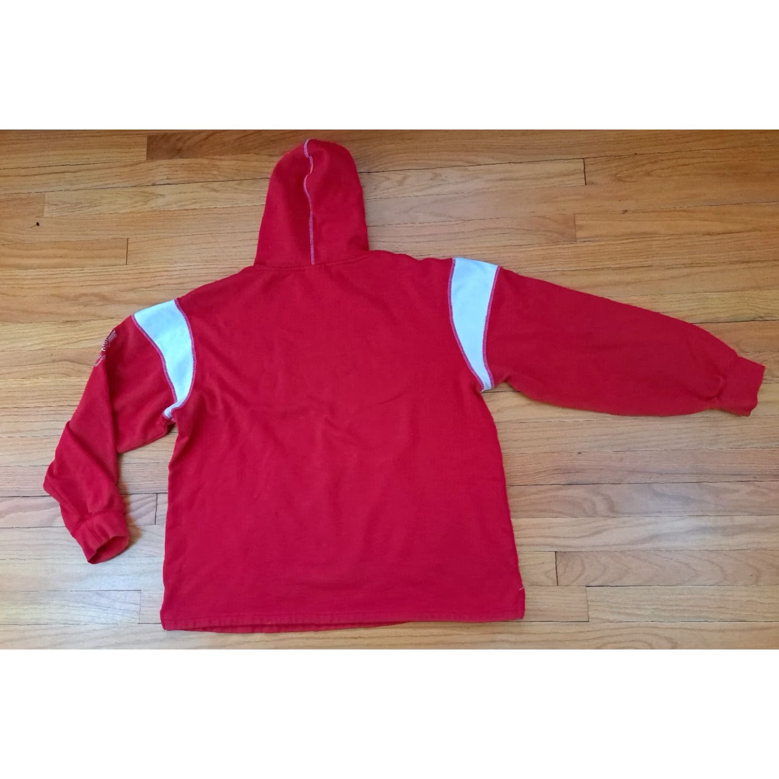 NHL VINTAGE Detroit Red Wings Pullover Hoodie NHL XL Red Unisex Adults 26in long 26in pit to pit Size US XL / EU 56 / 4 - 6 Thumbnail
