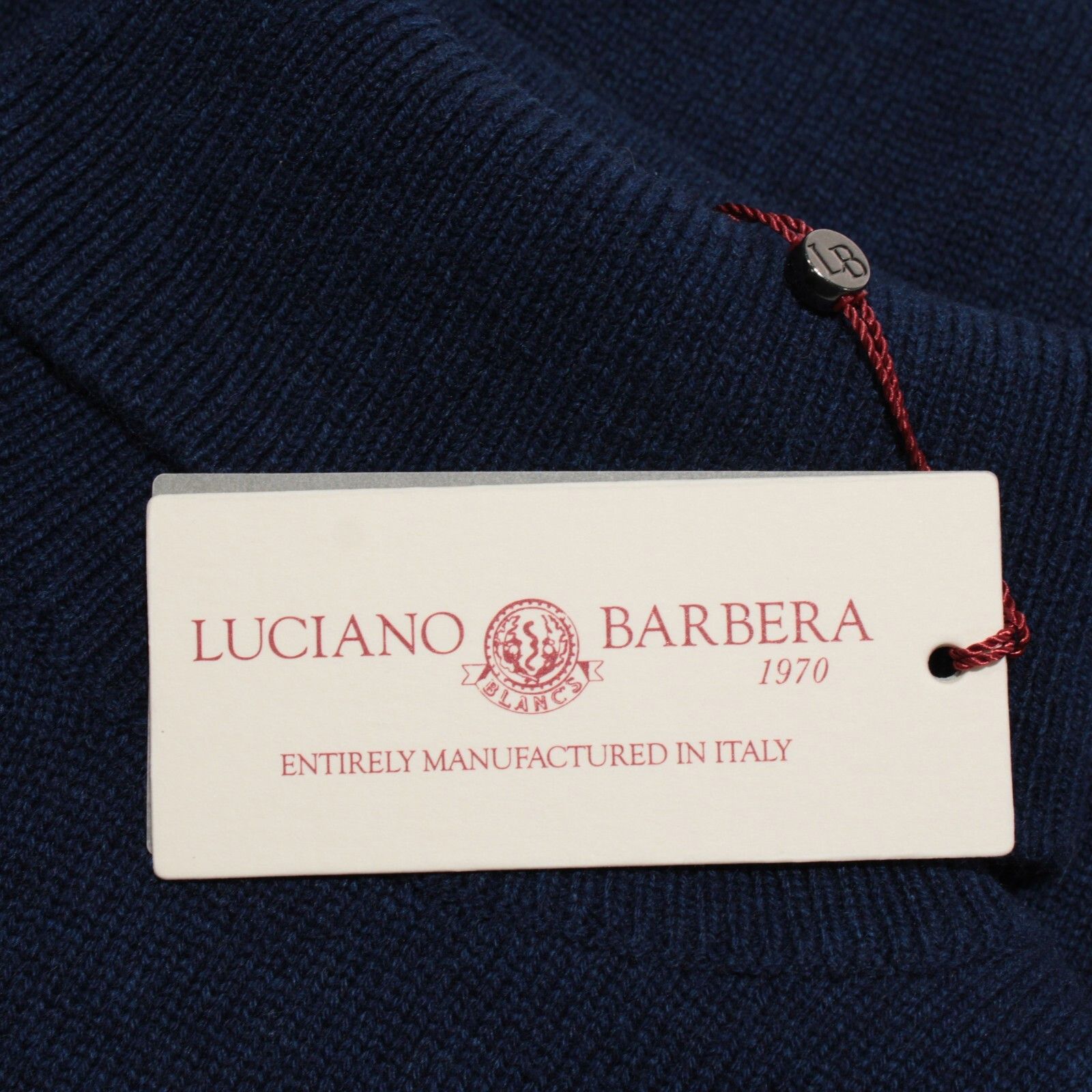 Luciano Barbera Luciano Barbera Sweater Size US M in Blue Size US M / EU 48-50 / 2 - 2 Thumbnail