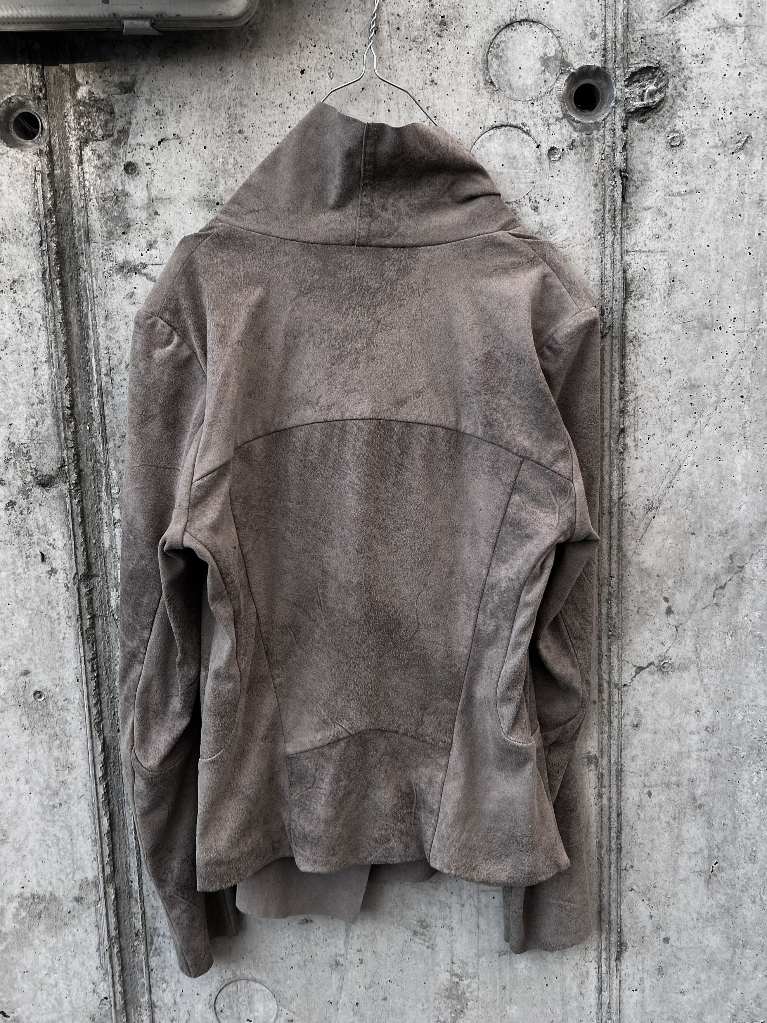 Japanese Brand Avant-Garde Draped Zip Jacket Taupe Size S / US 4 / IT 40 - 3 Thumbnail