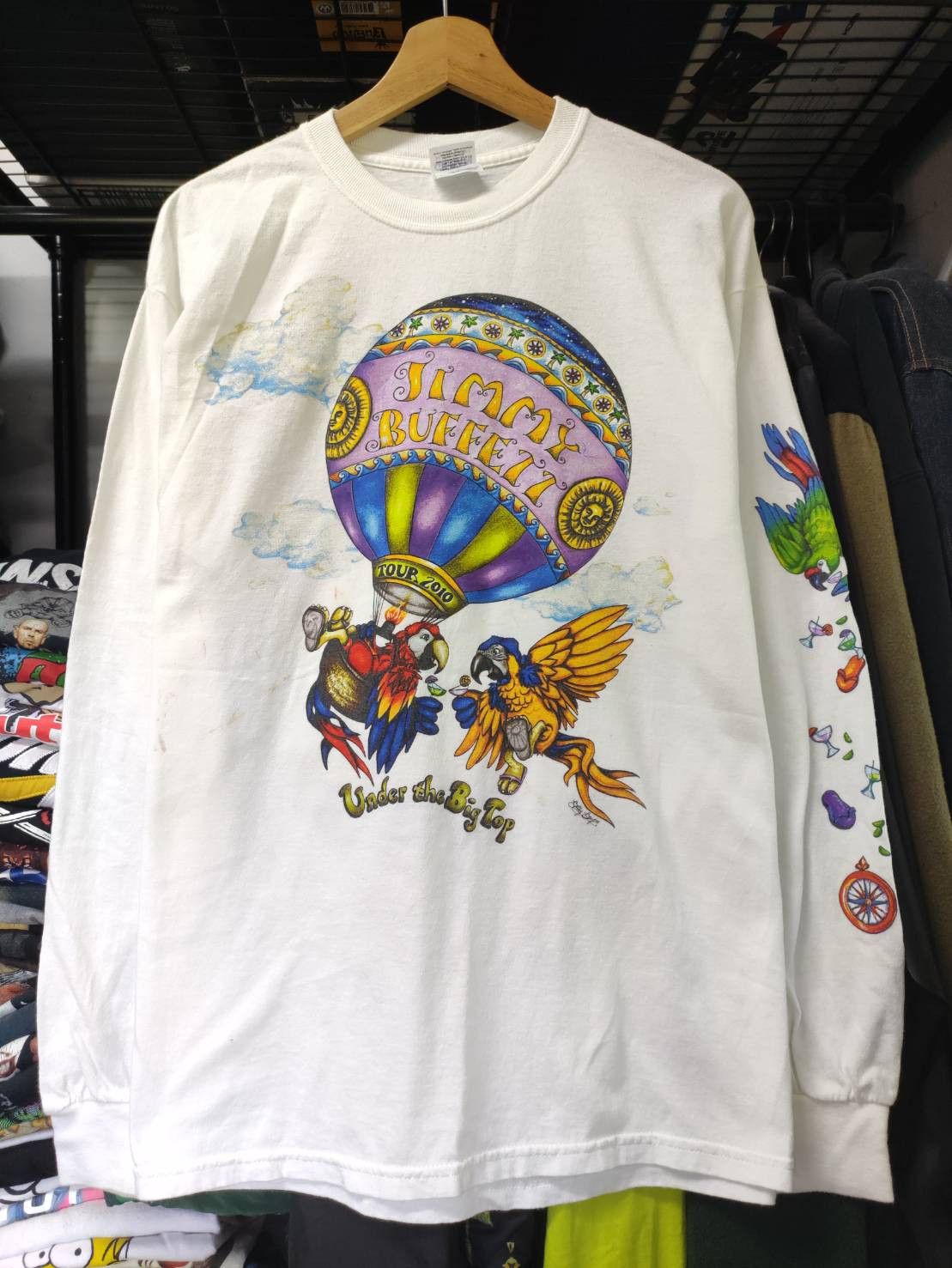 Band Tees Jimmy Buffett Under the Big Top Tour Long Sleeve T-Shirts Size US L / EU 52-54 / 3 - 1 Thumbnail