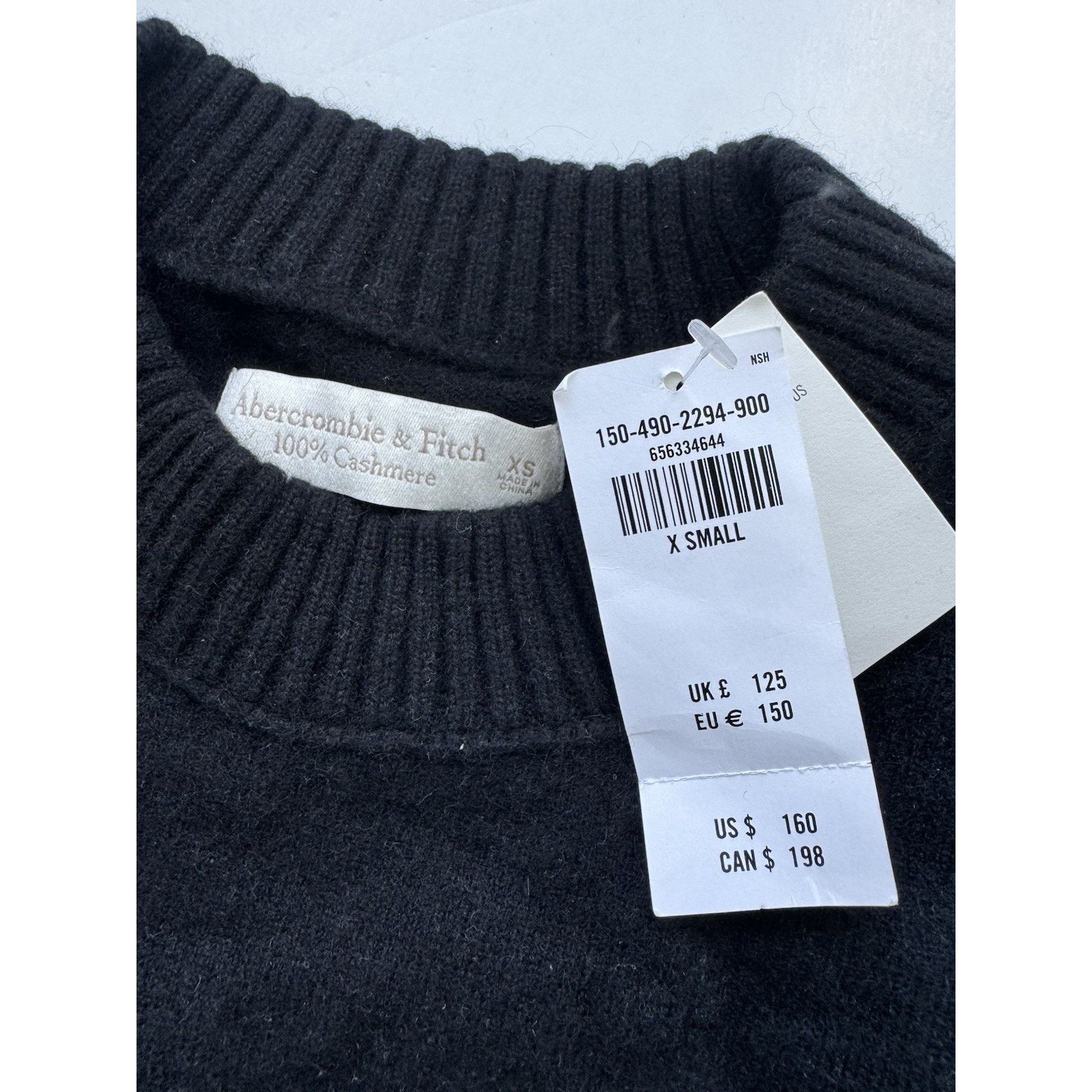 Abercrombie & Fitch Abercrombie and Fitch women's Cashmere Crew 100% cashmere Size XS / US 0-2 / IT 36-38 - 3 Thumbnail