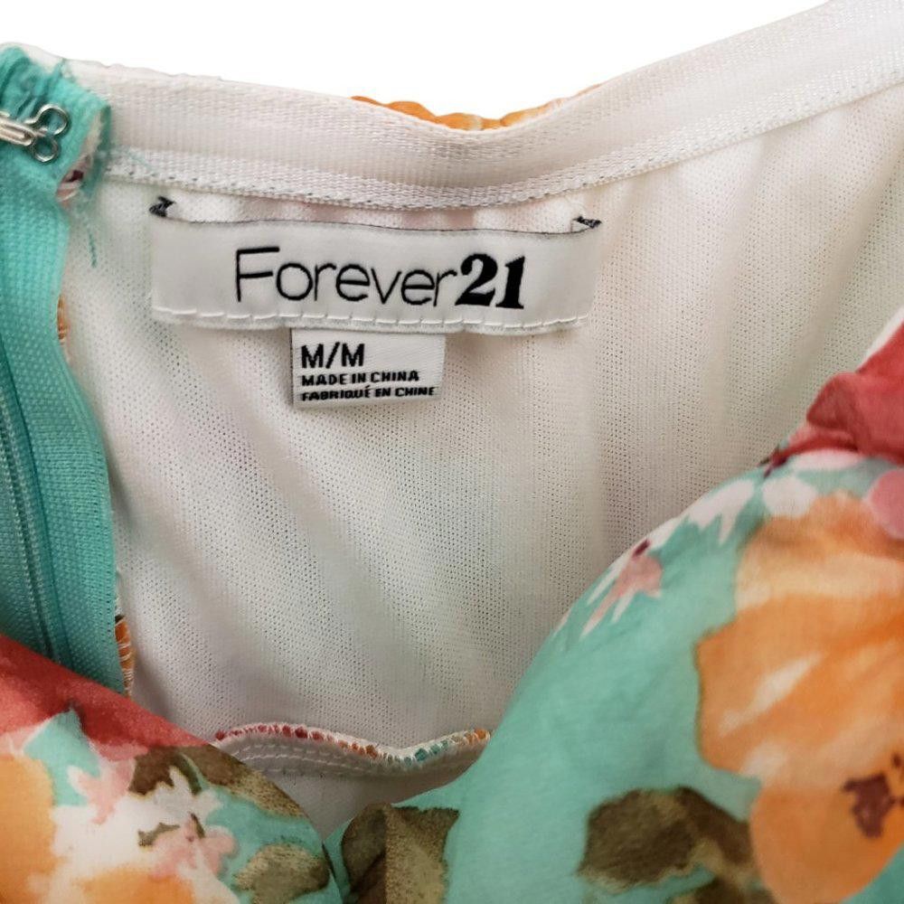 Forever 21 CT196a Juniors Forever 21 Strapless Floral Lined top M/M Size M / US 6-8 / IT 42-44 - 5 Thumbnail