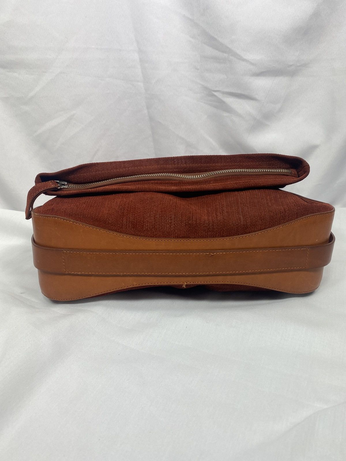 Maison Margiela Maison Martin Margiela Burgundy Cognac Leather Messenger Bag Size ONE SIZE - 2 Thumbnail