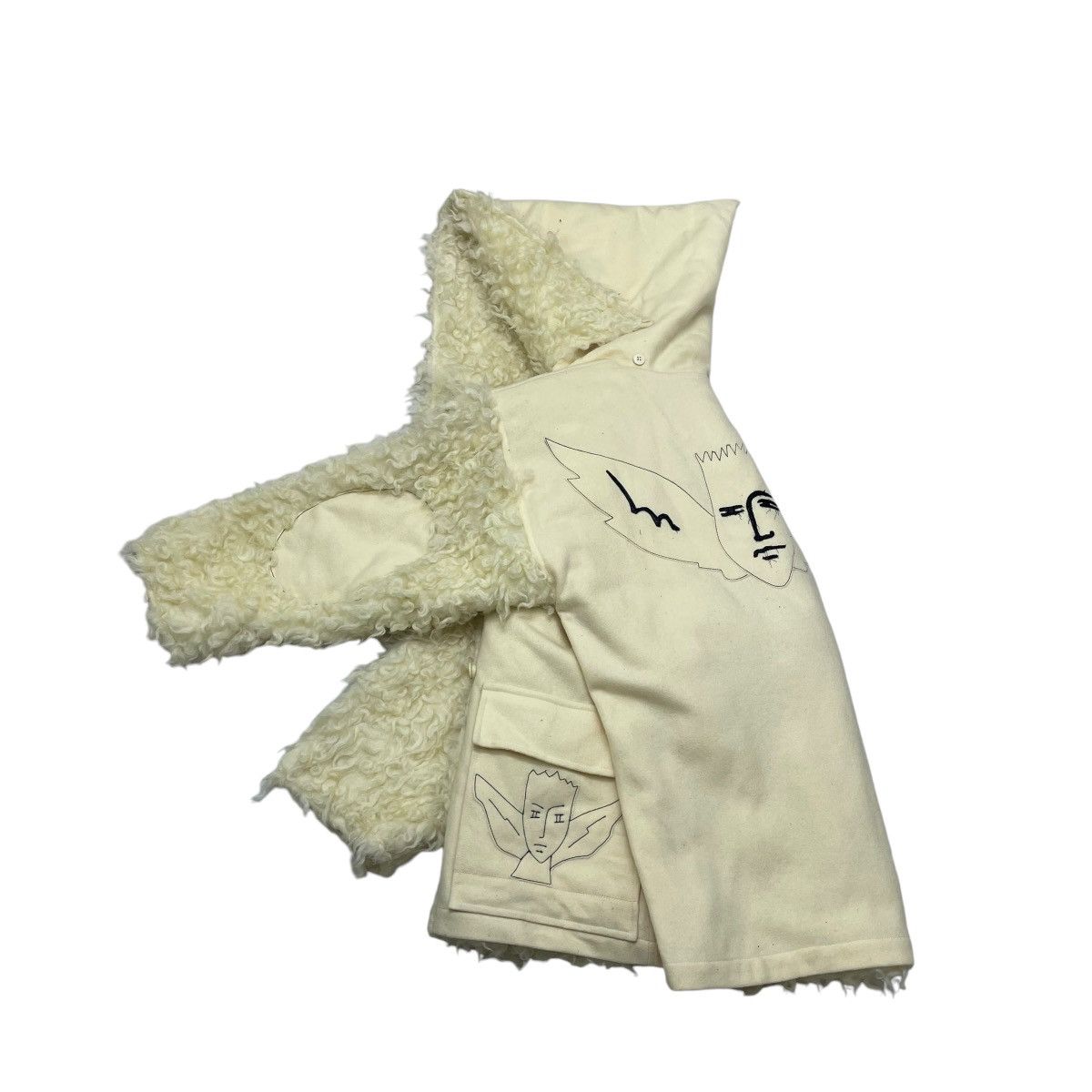 🔥Vintage 80s Jean Charles Castelbajec Faux Fur Hooded