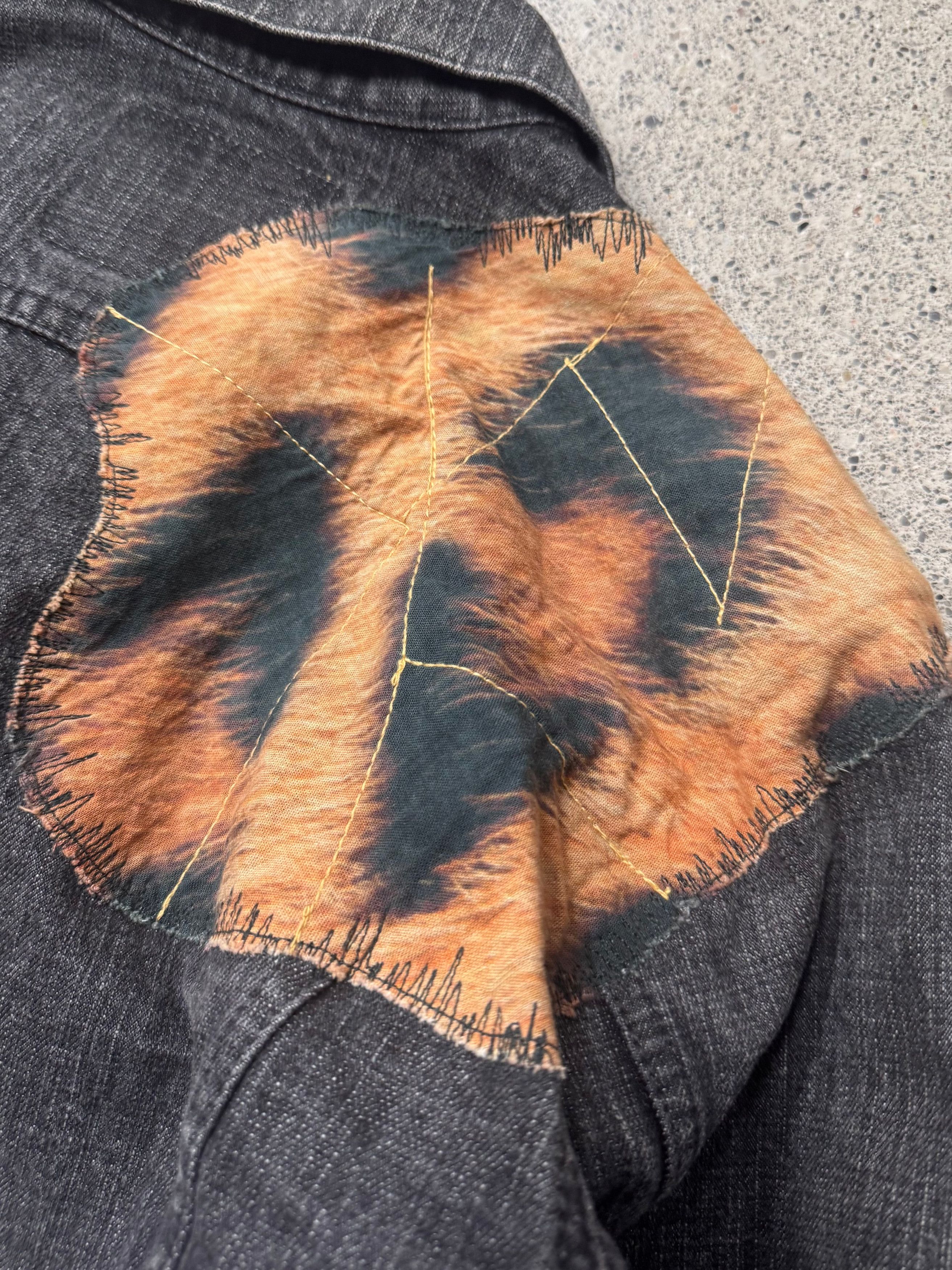 Yohji Yamamoto Vintage Yohji Yamamoto ‘Y’s’ X Spotted Horse Leopard Patch Denim Jacket Size US M / EU 48-50 / 2 - 5 Thumbnail