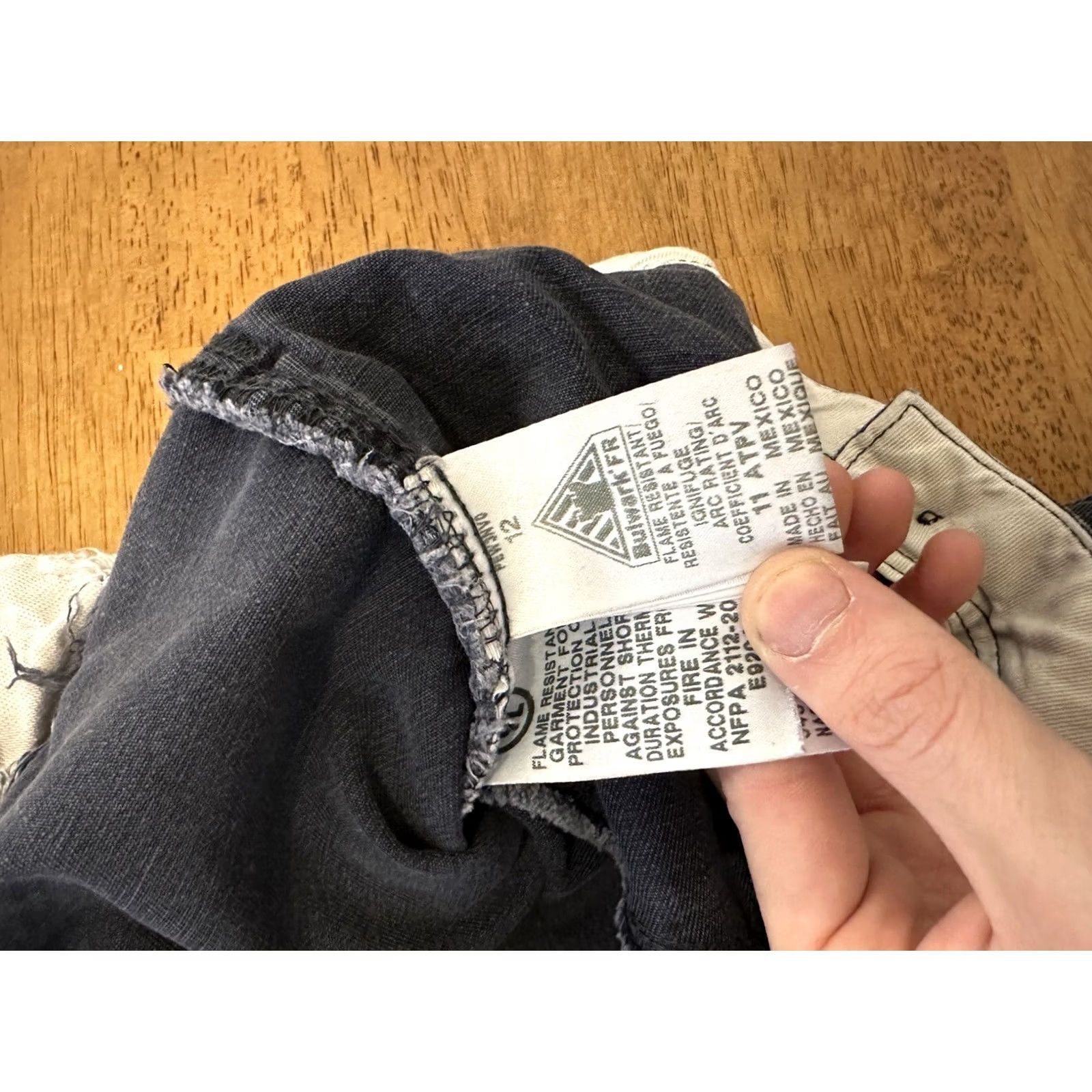 Vintage Bulwark FR Pants Men 34x30 Westex Ultrasoft 12 ATVP Blue Cargo Workwear Size US 34 / EU 50 - 5 Thumbnail