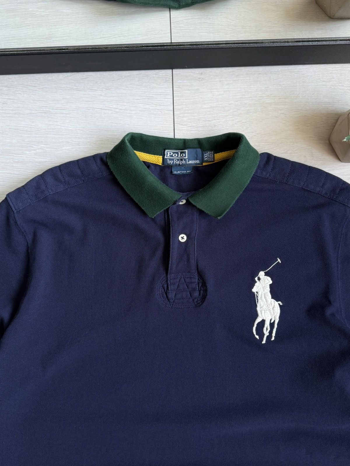 Polo Ralph Lauren Vintage Polo Ralph Lauren Big Pony Polis T-shirt Size US XXL / EU 58 / 5 - 4 Thumbnail