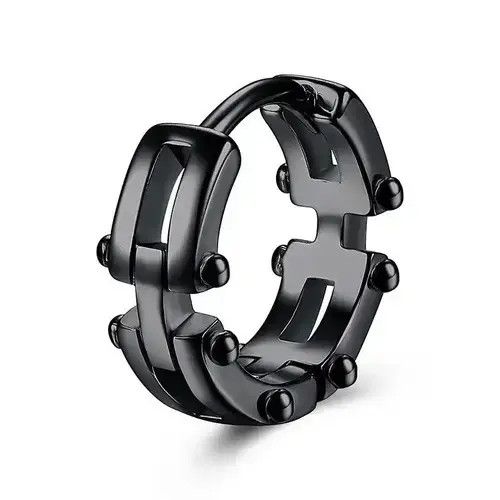 VIBE Y2K Round Irregular Hoop Earring Size ONE SIZE - 3 Thumbnail