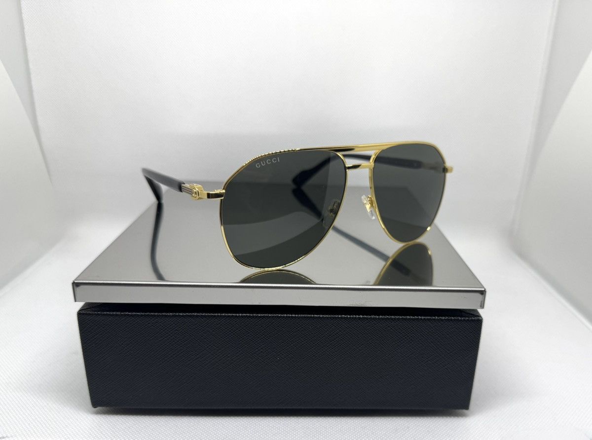 Gucci × Vintage Gucci sunglasses GG1220S 001 59 Made in Japan New Collection Size ONE SIZE - 5 Thumbnail