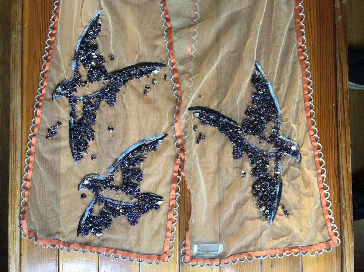 Dries Van Noten Incredible Beaded Crystal Silk Scarf Size ONE SIZE - 19 Thumbnail