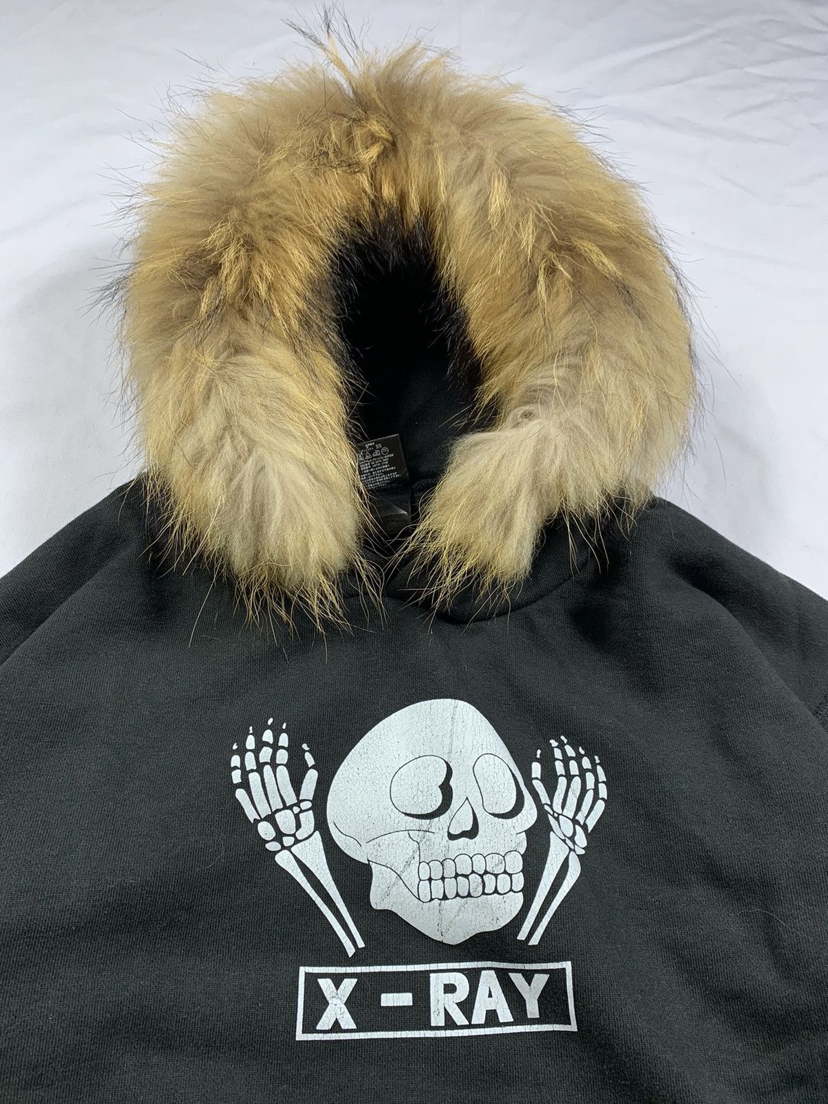 If Six Was Nine × Japanese Brand × Le Grande Bleu (L.G.B.) Japanese X Ray Skull Fur Hoodie lgb style Size US L / EU 52-54 / 3 - 3 Thumbnail