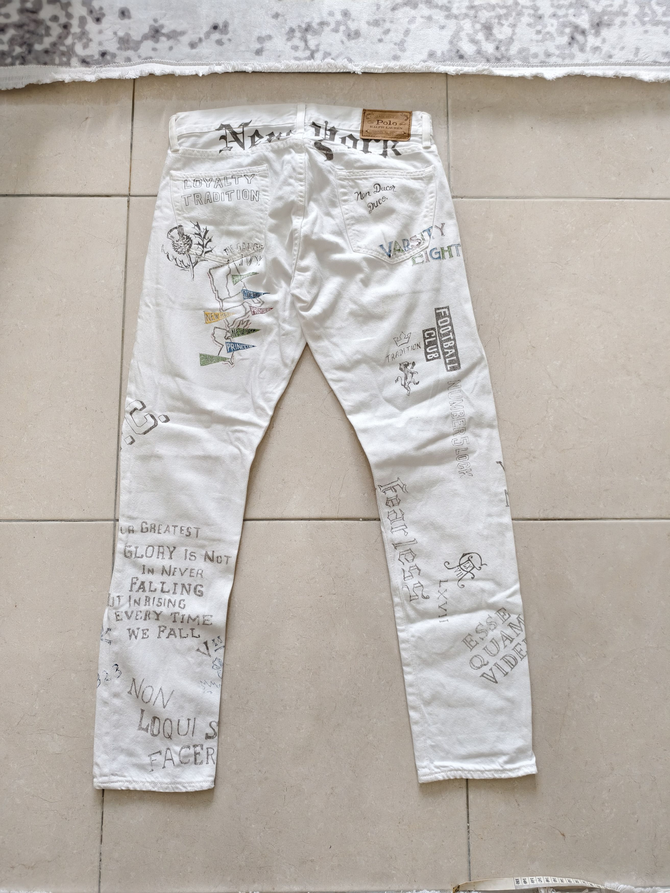 Polo Ralph Lauren 🔥STEALS🔥Very Rare Polo Ralph Lauren Sullivan Printed Jeans Size US 32 / EU 48 - 6 Thumbnail