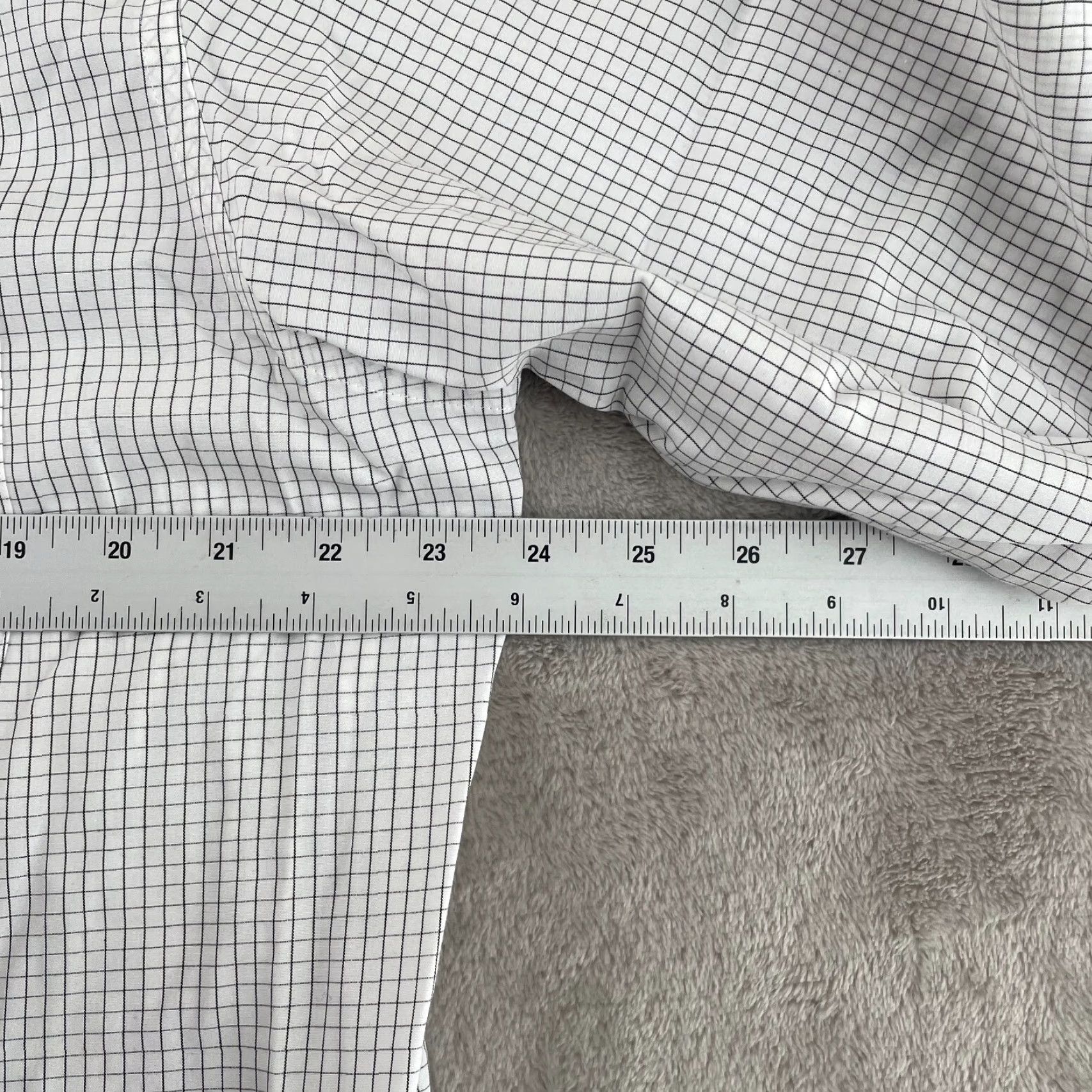 Brooks Brothers Brooks Brothers x Stanford Dress Shirt Men 16.5 34-35 White Check Non-Iron NWOT Size 46R - 6 Thumbnail
