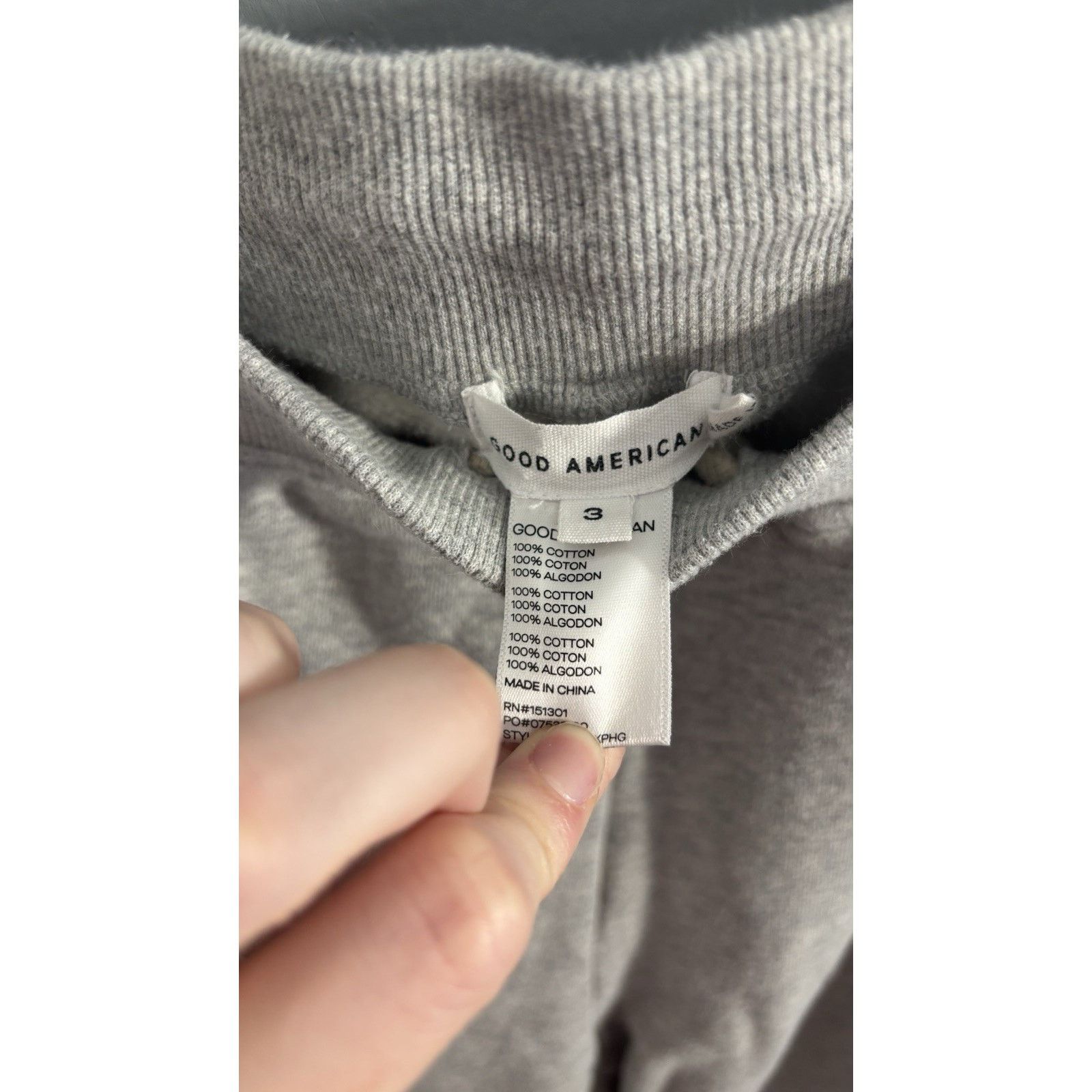 Good American Good American Grey Sweatpants 3 Size 30" / US 8 / IT 44 - 2 Thumbnail