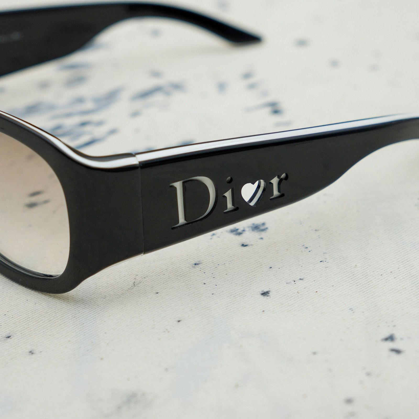 Dior Lovingly dior 2 galliano era black heart logo sunglasses Size ONE SIZE - 4 Thumbnail