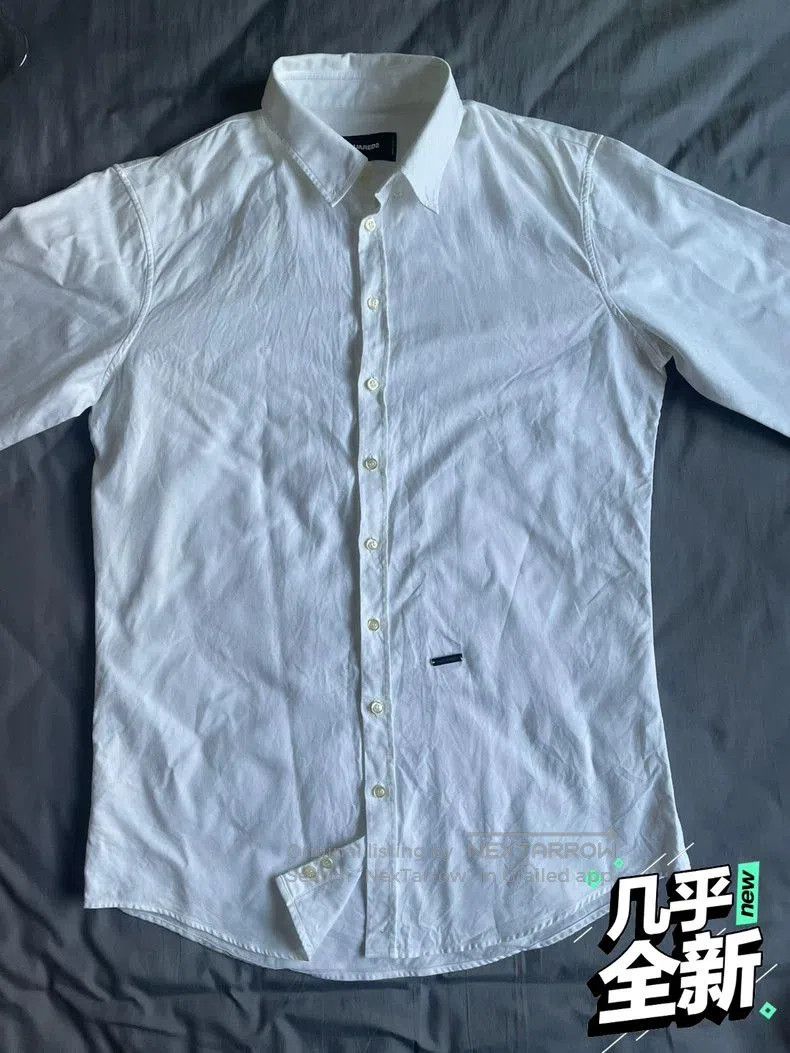 Dsquared2 Dsquared2 White Long Sleeve Shirt. Size US L / EU 52-54 / 3 - 2 Thumbnail