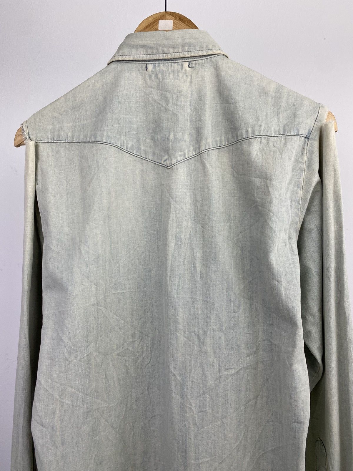 Sasquatchfabrix SS11 Sasquatchfabrix "Zearchy" Distressed Denim Shirt Size US S / EU 44-46 / 1 - 9 Thumbnail