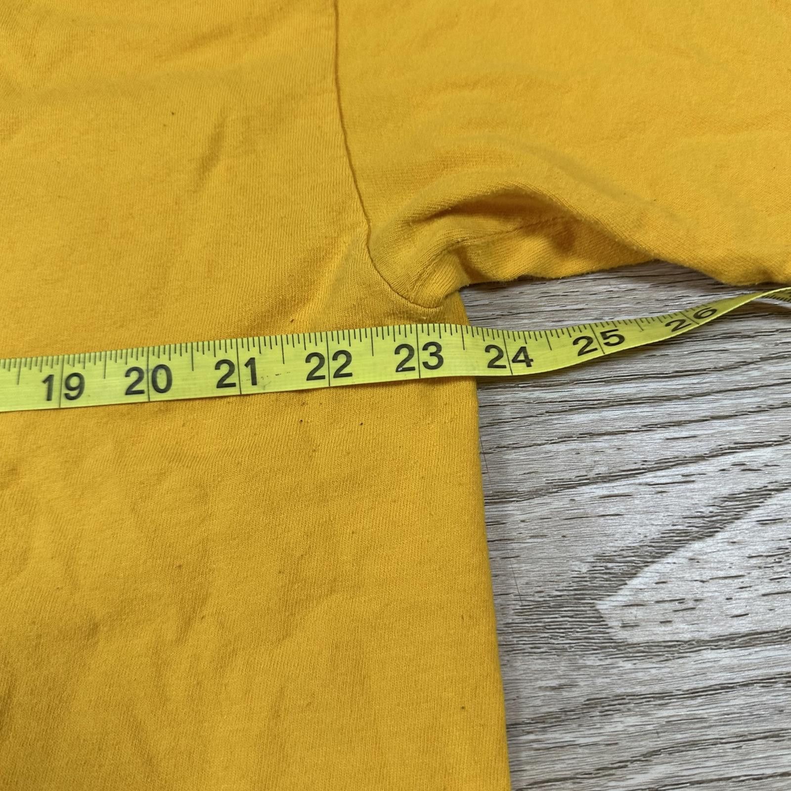 Hanes Hanes Mens T-Shirt XL Yellow Huggy's Place Cocktails Graphic Size US XL / EU 56 / 4 - 6 Thumbnail
