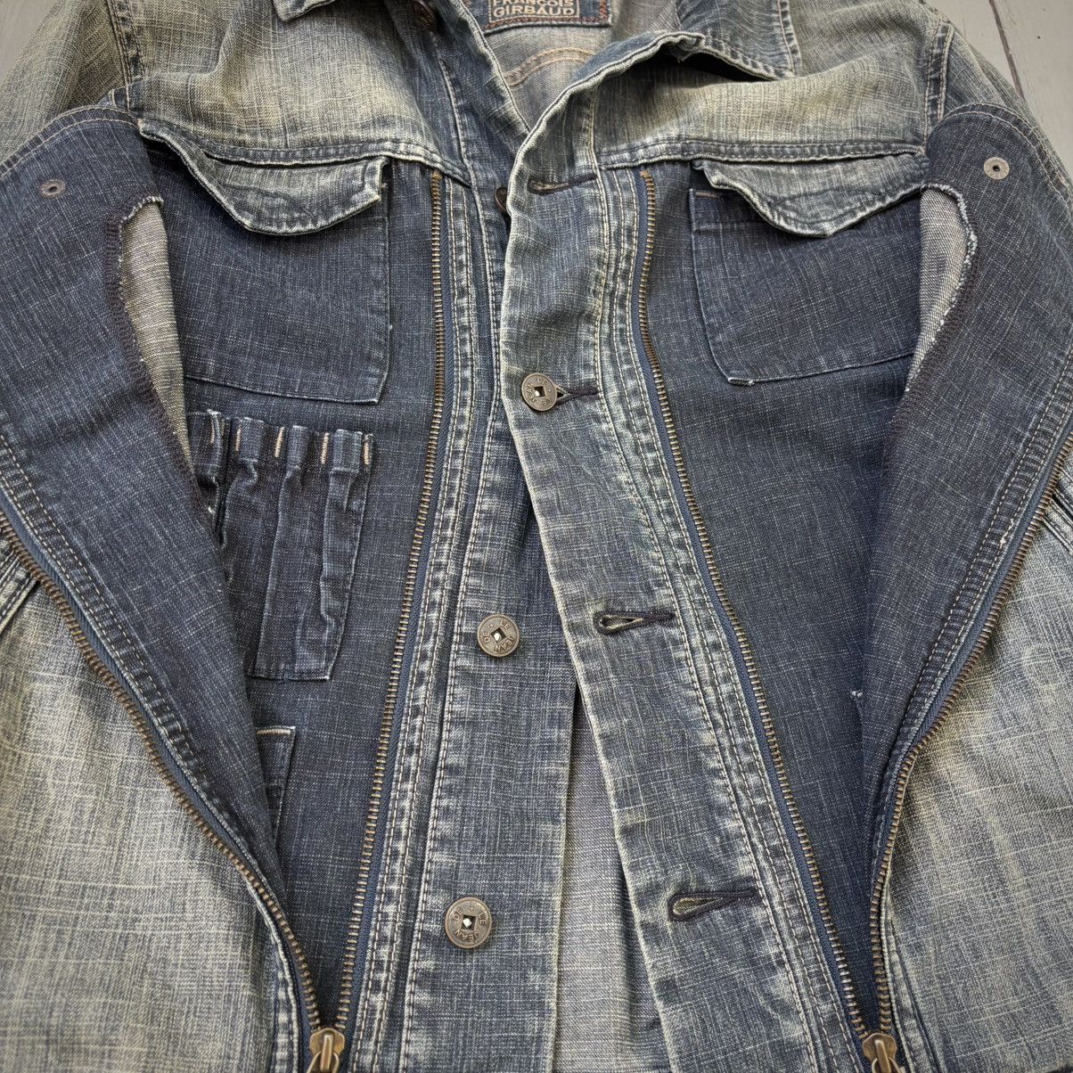 Marithe + Francois Girbaud Dual Zip Denim Jacket Size US M / EU 48-50 / 2 - 3 Thumbnail
