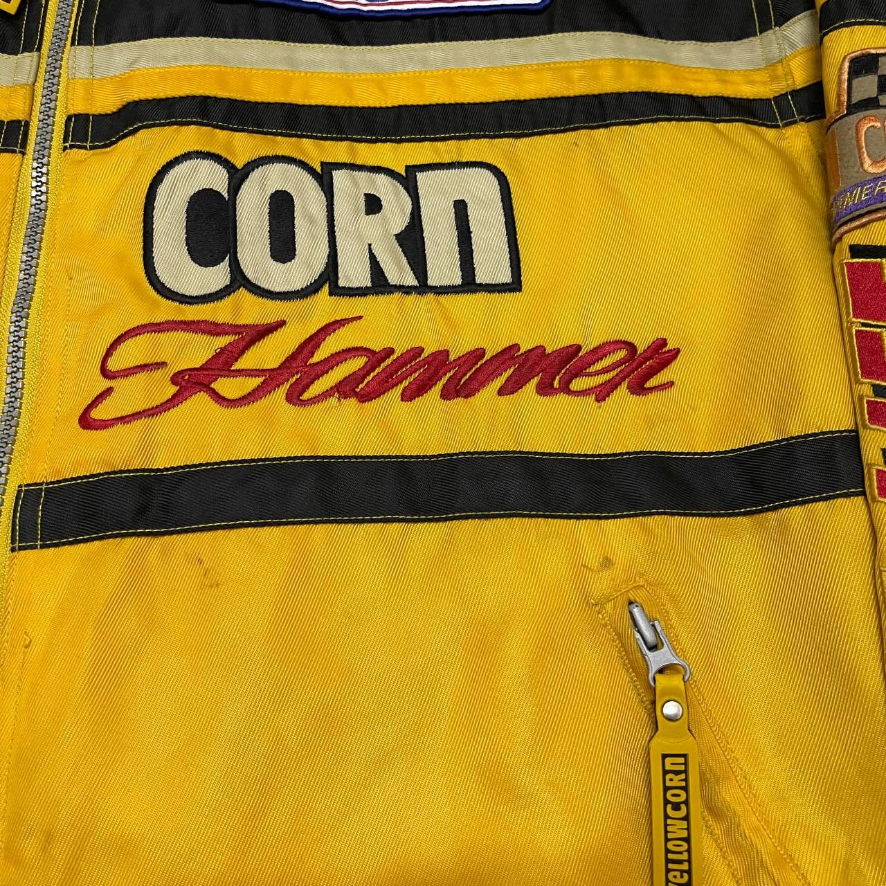 YELLOW CORN Vintage 90's Yellow Corn Racing Jacket ISKY Issey Skyline Size US L / EU 52-54 / 3 - 12 Thumbnail