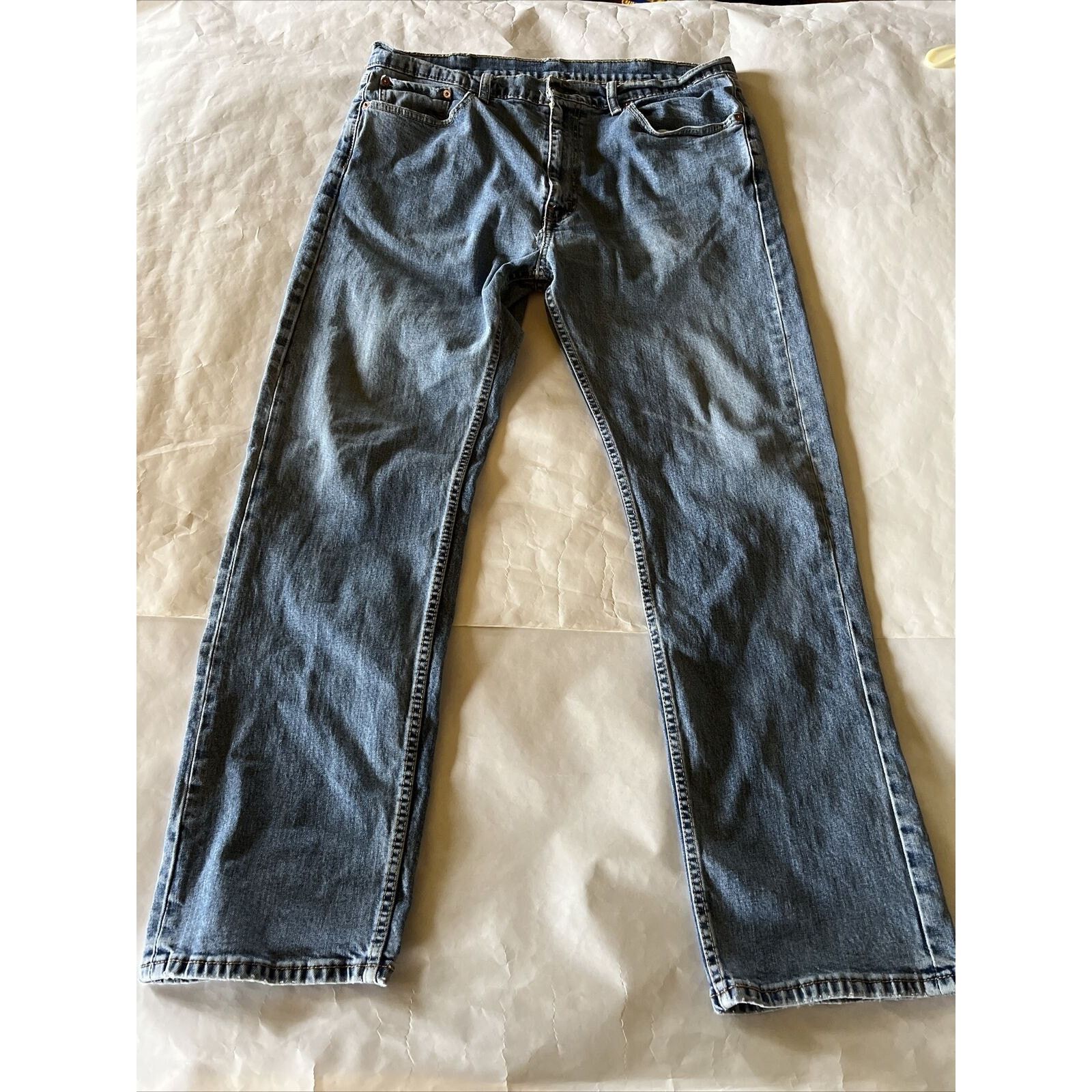 Levi's Levis 505 Mens 38x32 Blue Y2K Denim Jeans Cotton Medium Wash Size US 38 / EU 54 - 2 Thumbnail