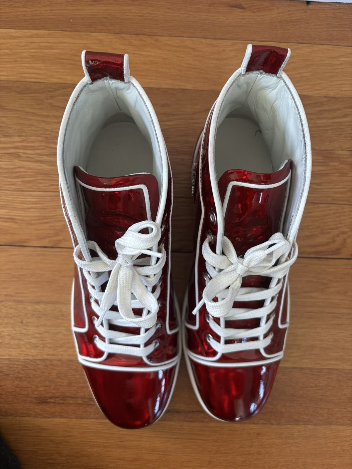 Christian Louboutin Red Shiny Christian Louboutin High Top Size US 10 / EU 43 - 3 Thumbnail