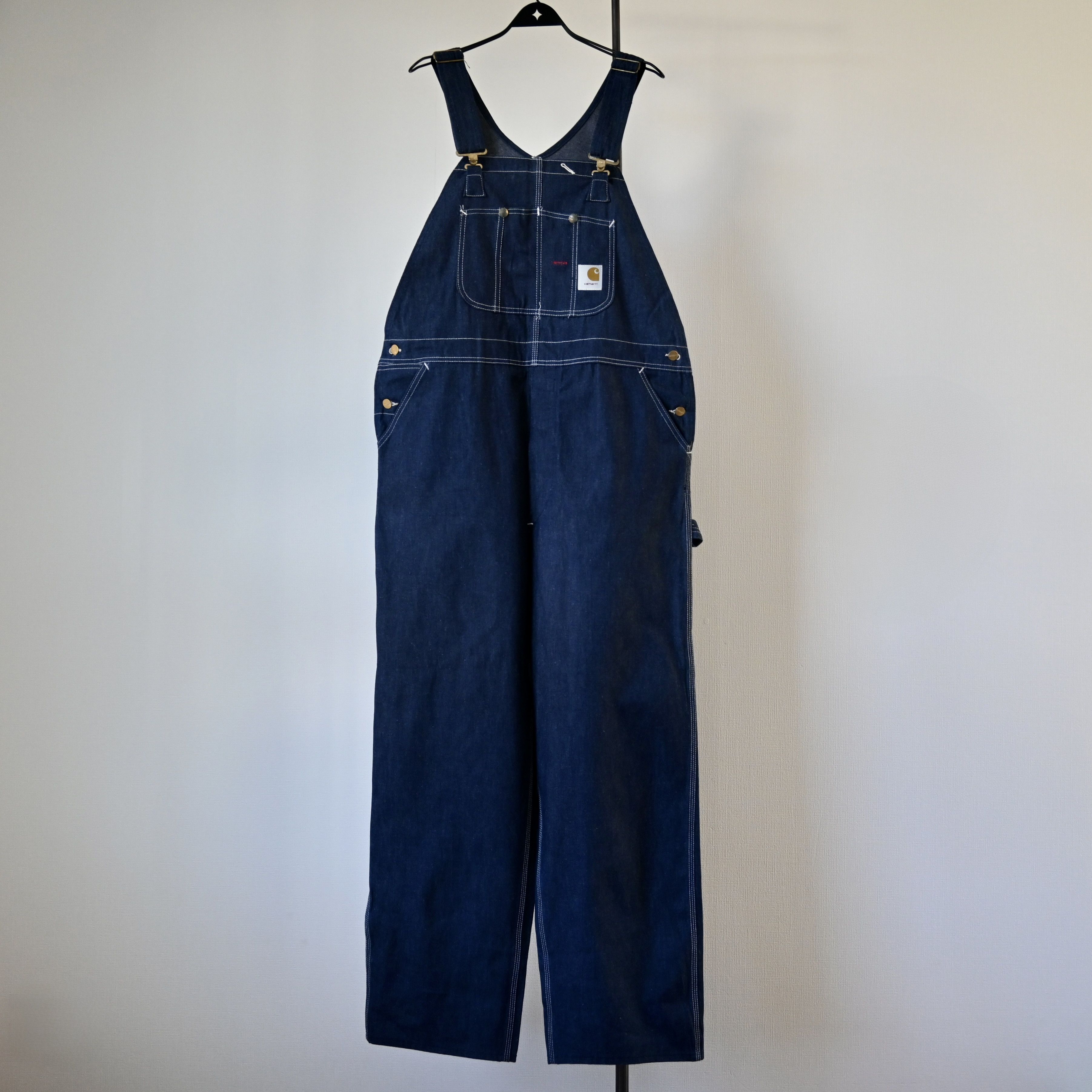 Carhartt DEADSTOCK, 1970s carhartt denim bib overalls Size US 42 / EU 58 - 3 Thumbnail