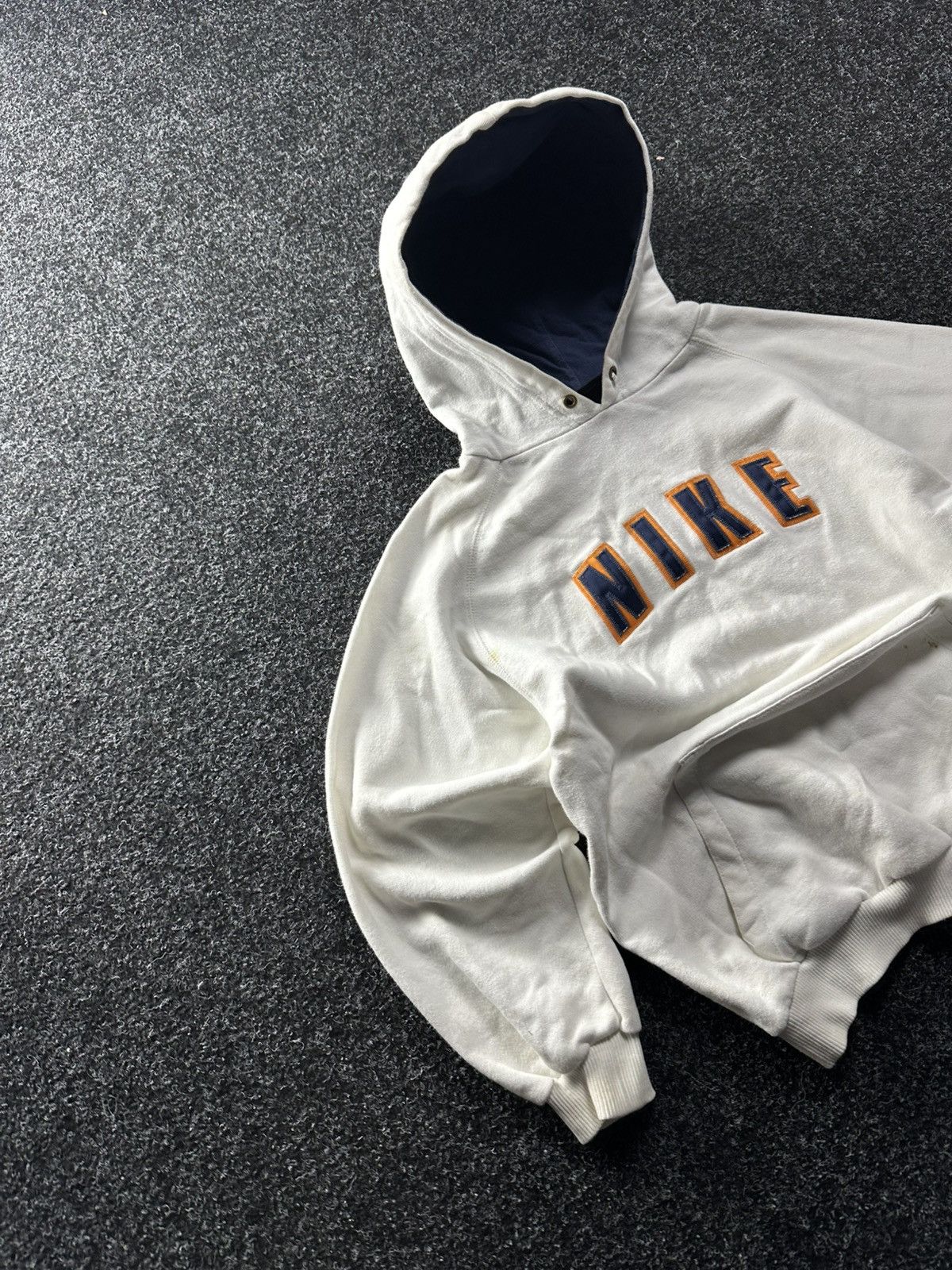 Nike × Vintage 🚨Nike Y2K White BOXY Hoodie RARE Vintage Skategang Drill Size US XS / EU 42 / 0 - 2 Thumbnail