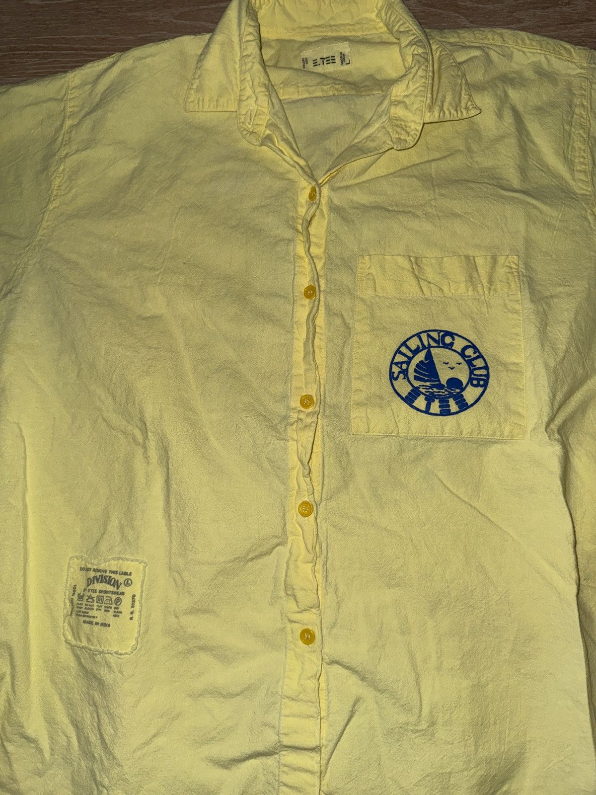 Other Vintage 90’s Sailing Club E TEE Button Up Sailing Shirt Size US L / EU 52-54 / 3 - 3 Thumbnail