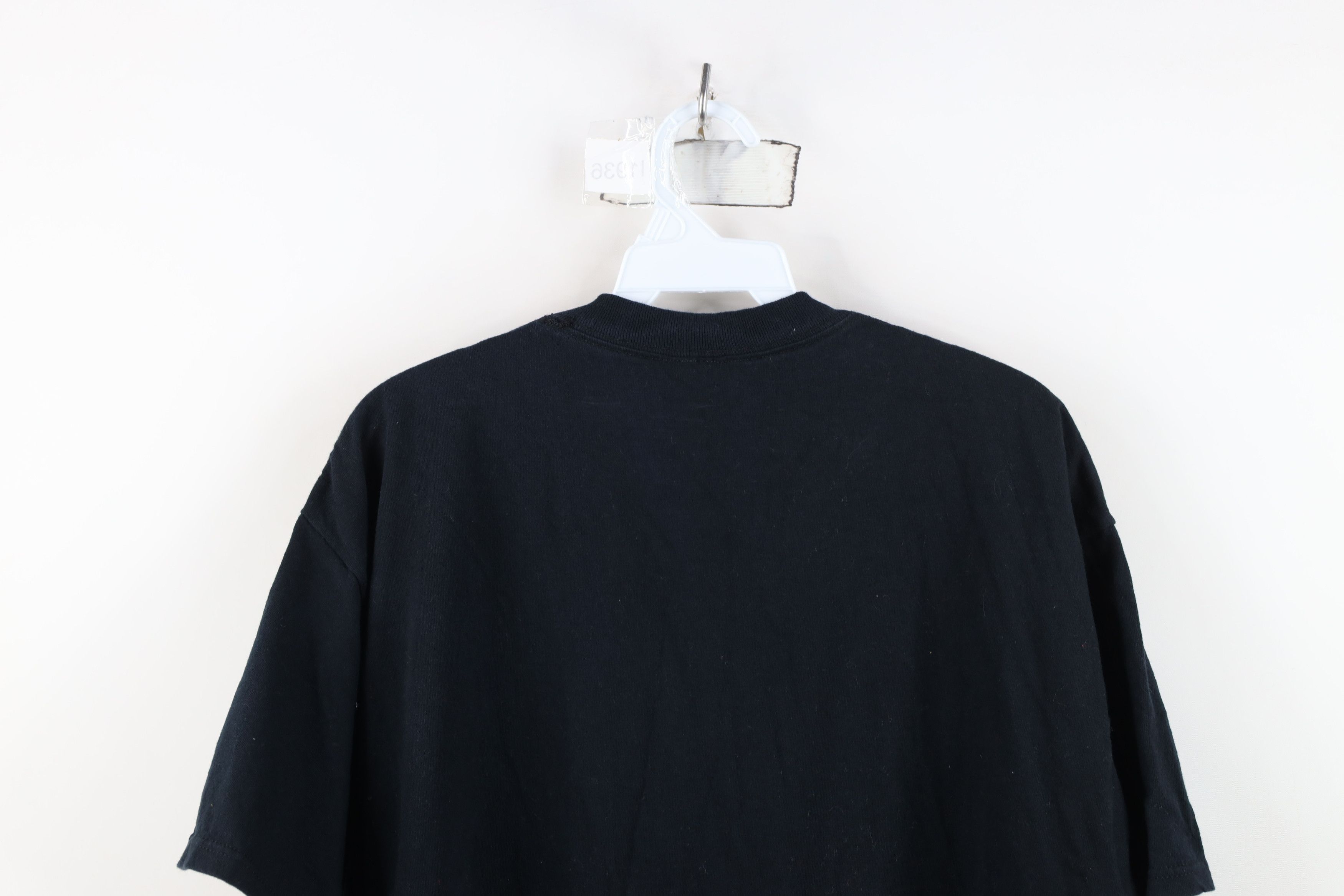 Vintage Vintage 90s Y2K Streetwear Blank Pocket T-Shirt Black Cotton Size US XL / EU 56 / 4 - 11 Thumbnail