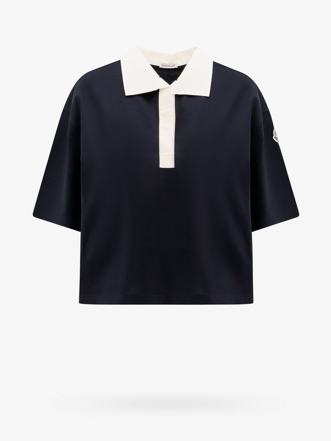 image of Moncler Polo Shirt Woman Blue, Women's (Size Medium)