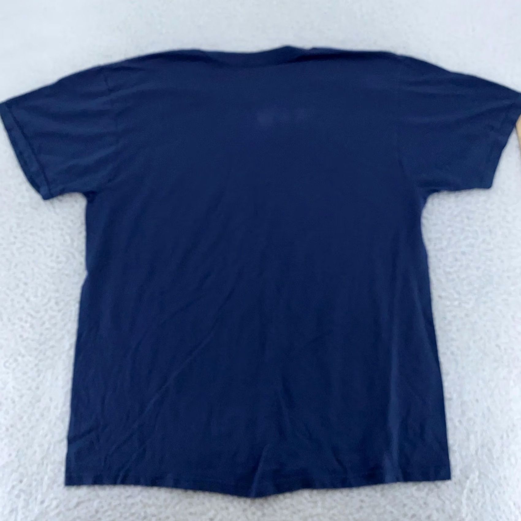 Fruit Of The Loom Vintage Fruit of the Loom Navy Blue Pocket T-Shirt Mens L/XL Crew Neck Short Sleeve Cotton Blend Solid with Pocket Size US L / EU 52-54 / 3 - 4 Thumbnail