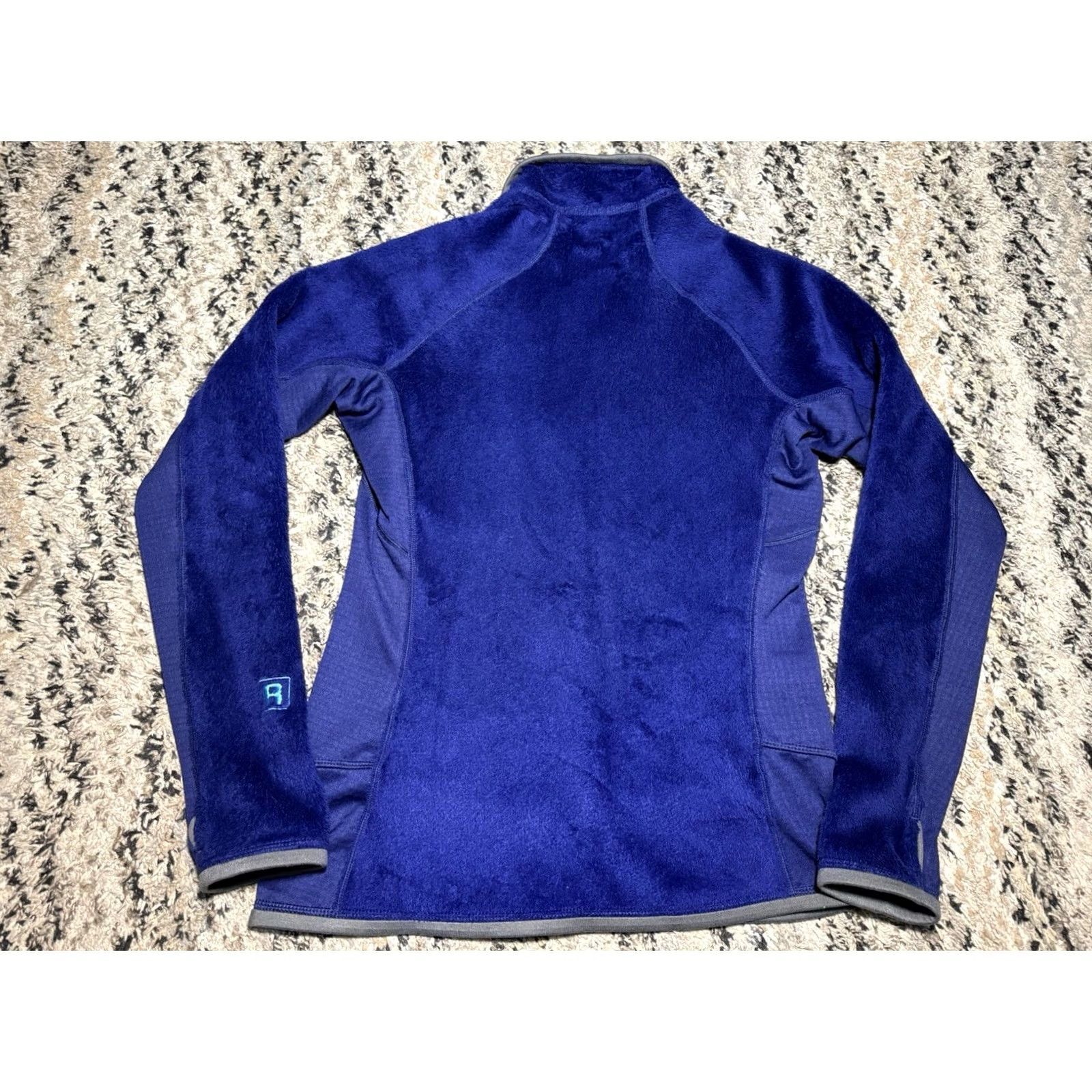 Patagonia VINTAGE Patagonia R2 Fleece Grid Waffle Jacket Blue Full Zip Small Purple Womens Jacket Size S / US 4 / IT 40 - 6 Thumbnail