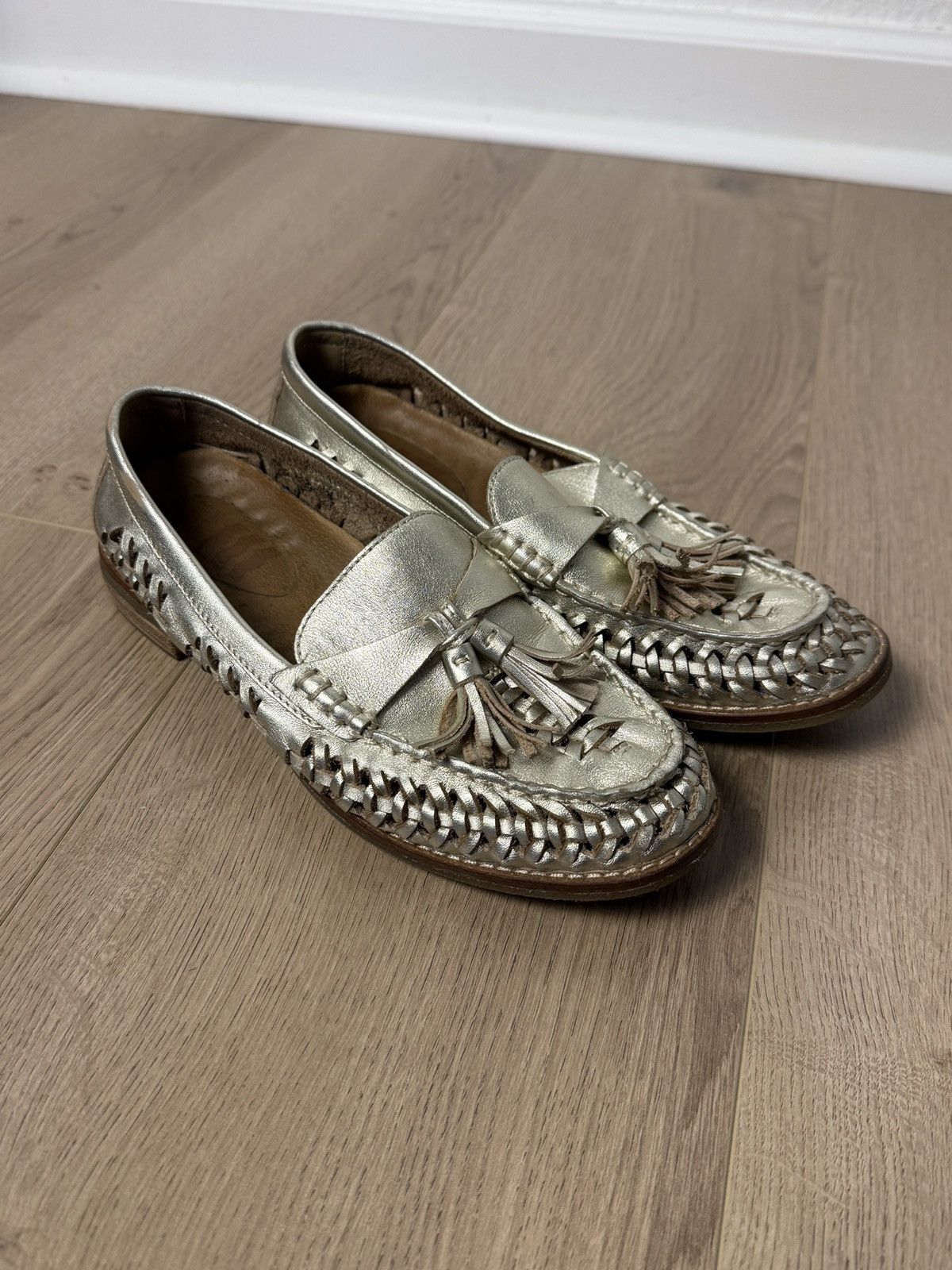 Sperry Sperry Seaport gold metallic tassel loafers size 7 Size US 7 / IT 37 - 1 Thumbnail