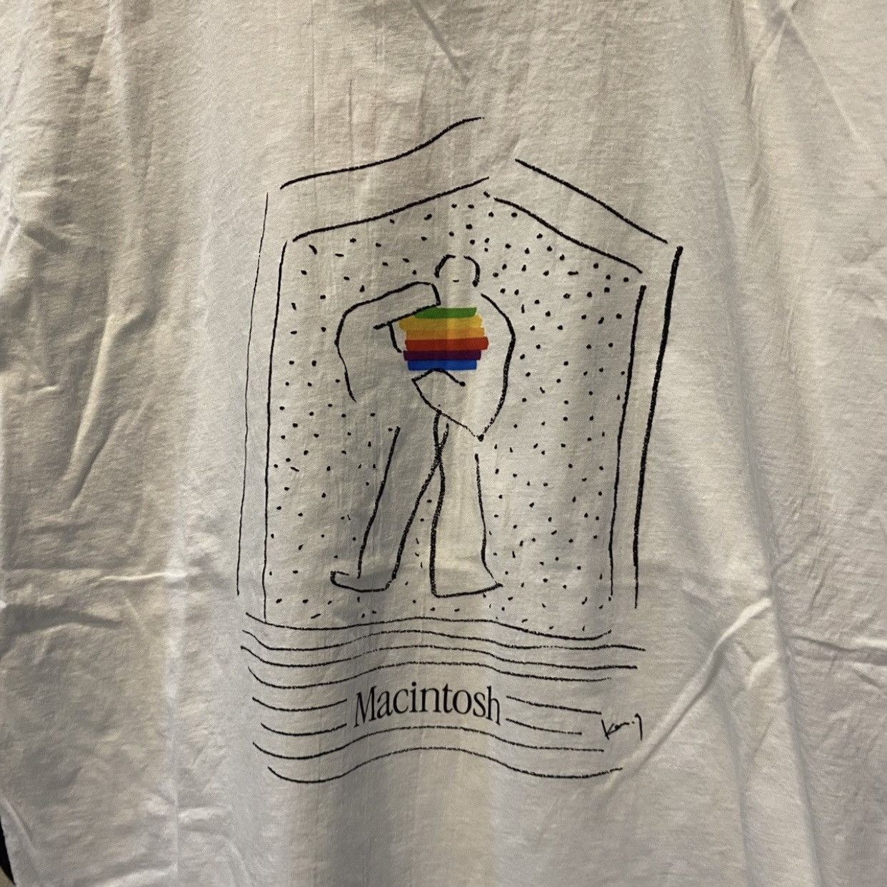 Apple 80s 90s MACINTOSH APPLE Promo Tee T-Shirt Size US M / EU 48-50 / 2 - 5 Thumbnail