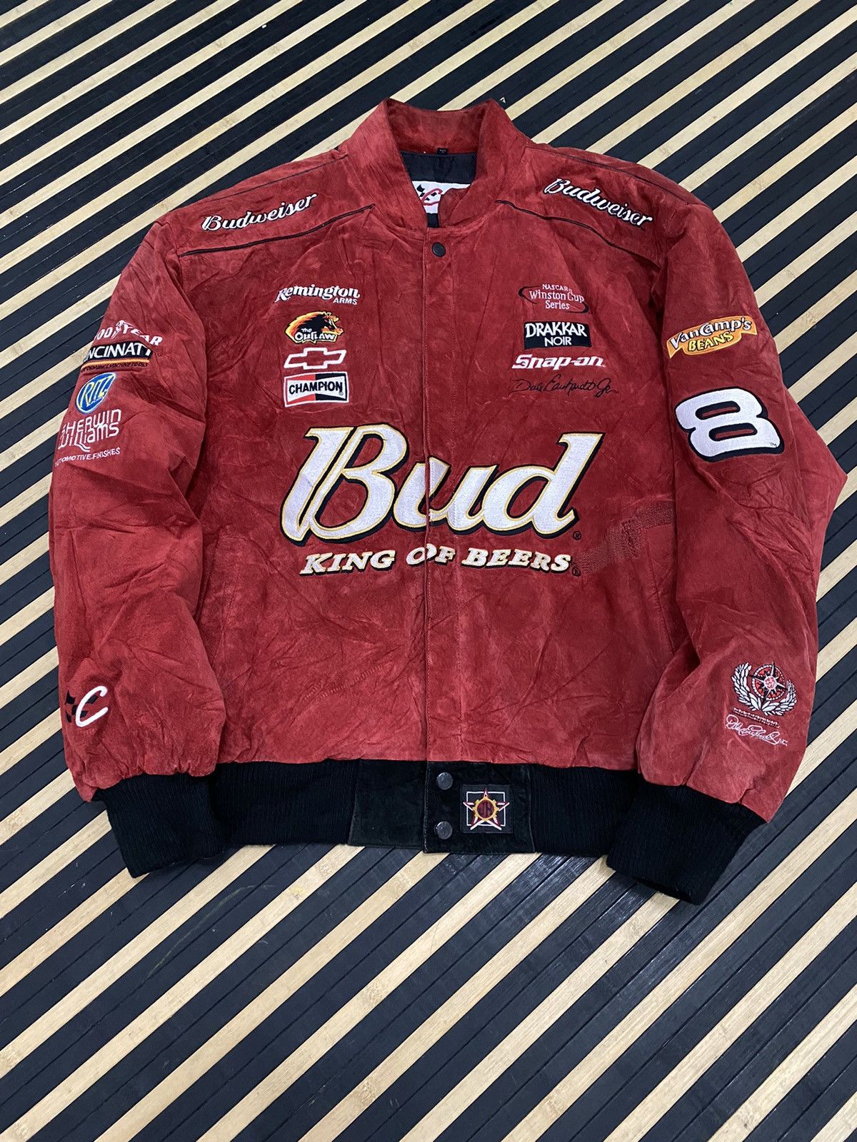 Jeff Hamilton × NASCAR Jeff Hamilton Winston Cup Series Suede Leather Varsity Size US XL / EU 56 / 4 - 3 Thumbnail