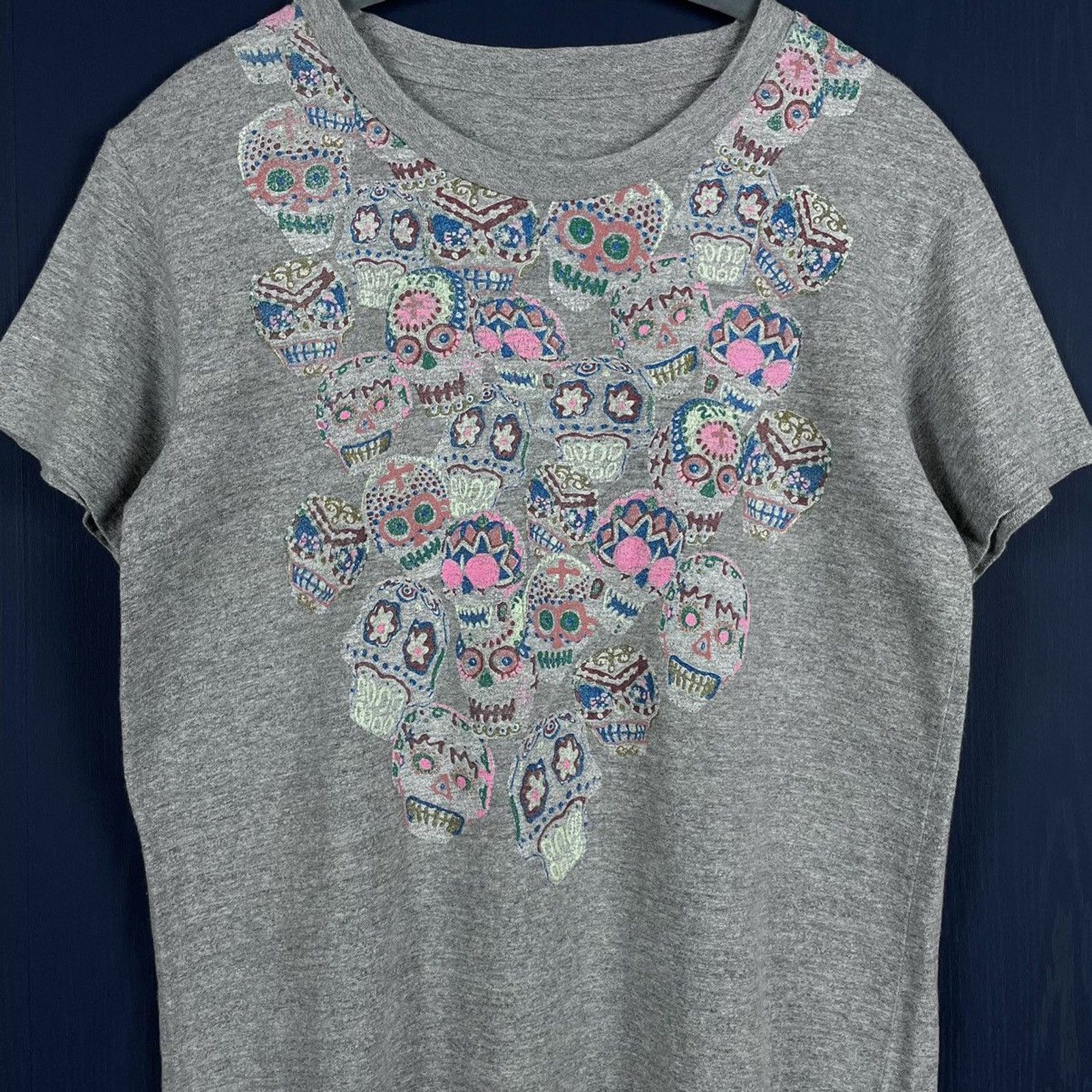 Japanese Brand 🇯🇵KAPITAL Mardi Gras Skulls T Size US M / EU 48-50 / 2 - 2 Thumbnail