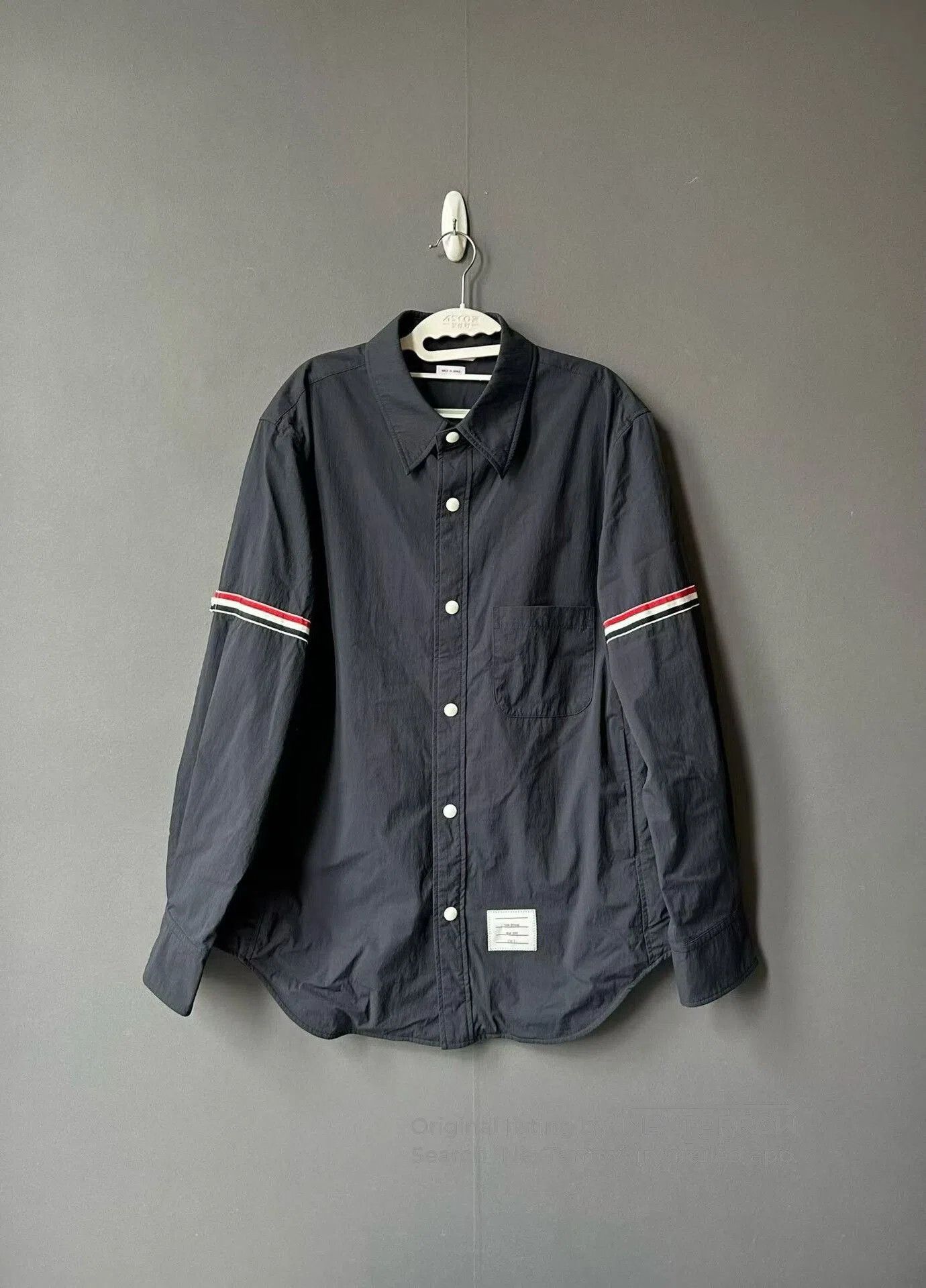 Thom Browne Double Sleeve Badge Shirt Jacket.