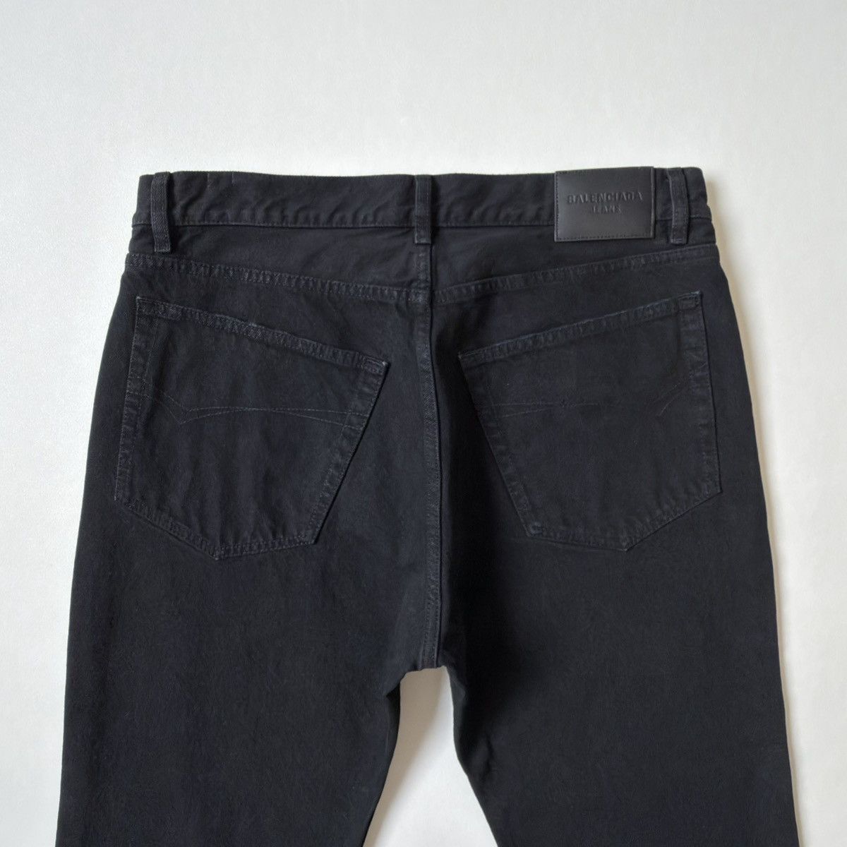Balenciaga 2021 Washed Black Straight Leg Jeans Size US 34 / EU 50 - 14 Thumbnail