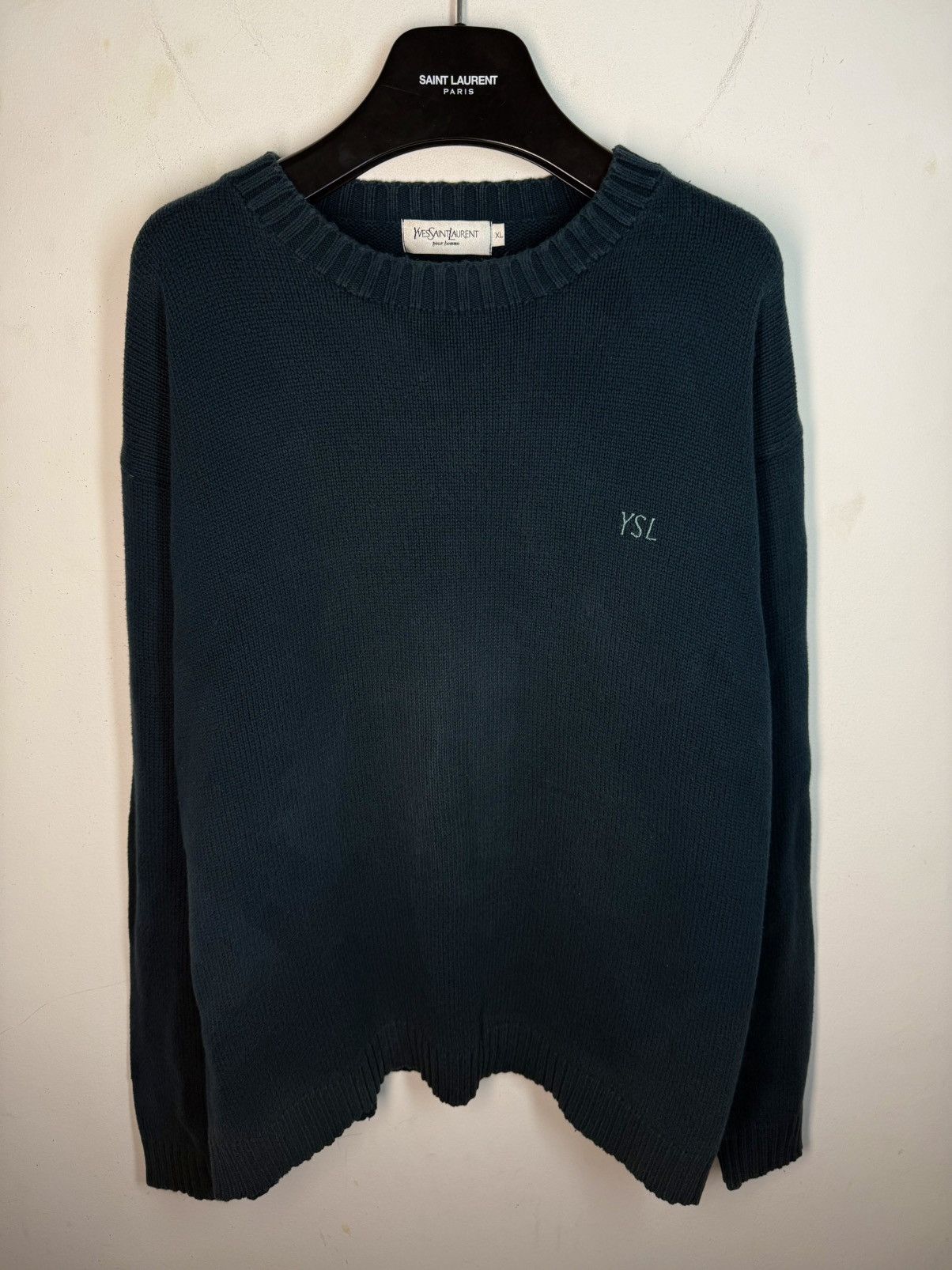 Yves Saint Laurent YSL Sweater Knit Old Money Vintage Yves Saint Laurent Size US XL / EU 56 / 4 - 2 Thumbnail