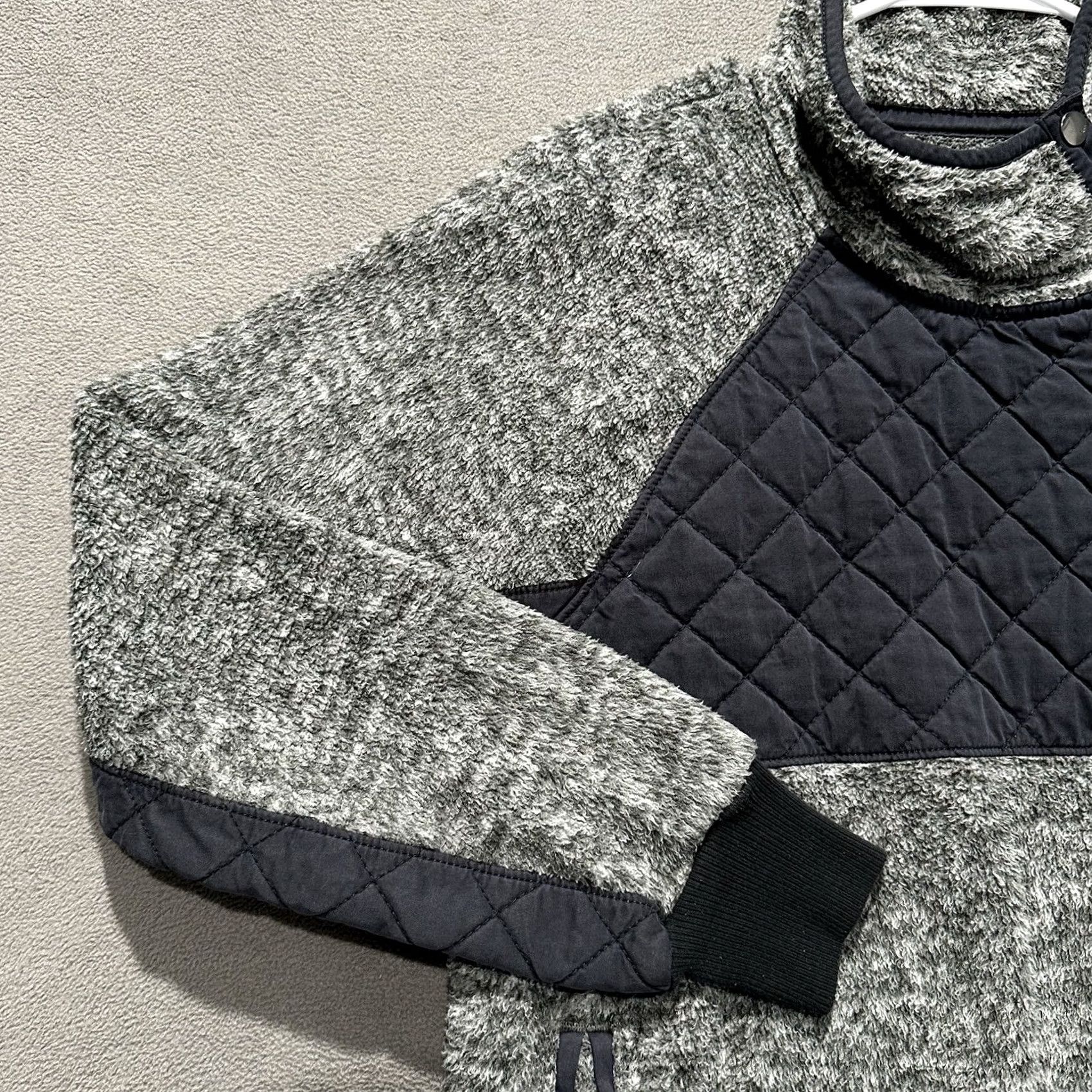 Abercrombie & Fitch Abercrombie & Fitch Quilted Asymmetric Snap Button Fleece Pullover Womens Medium Size M / US 6-8 / IT 42-44 - 5 Thumbnail