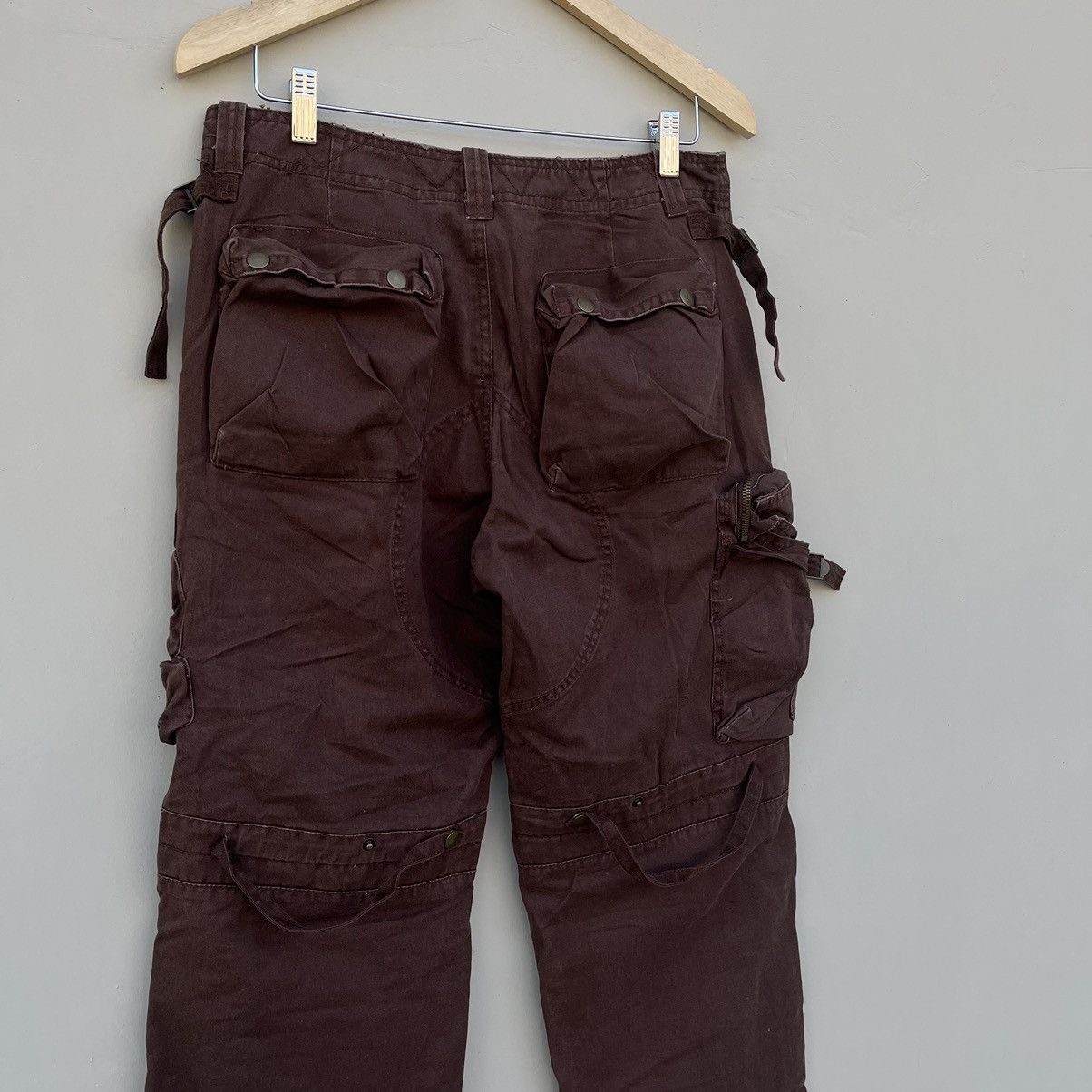 If Six Was Nine × Japanese Brand × Le Grande Bleu (L.G.B.) Japanese brand multi pocket bondage pants Size US 32 / EU 48 - 6 Thumbnail
