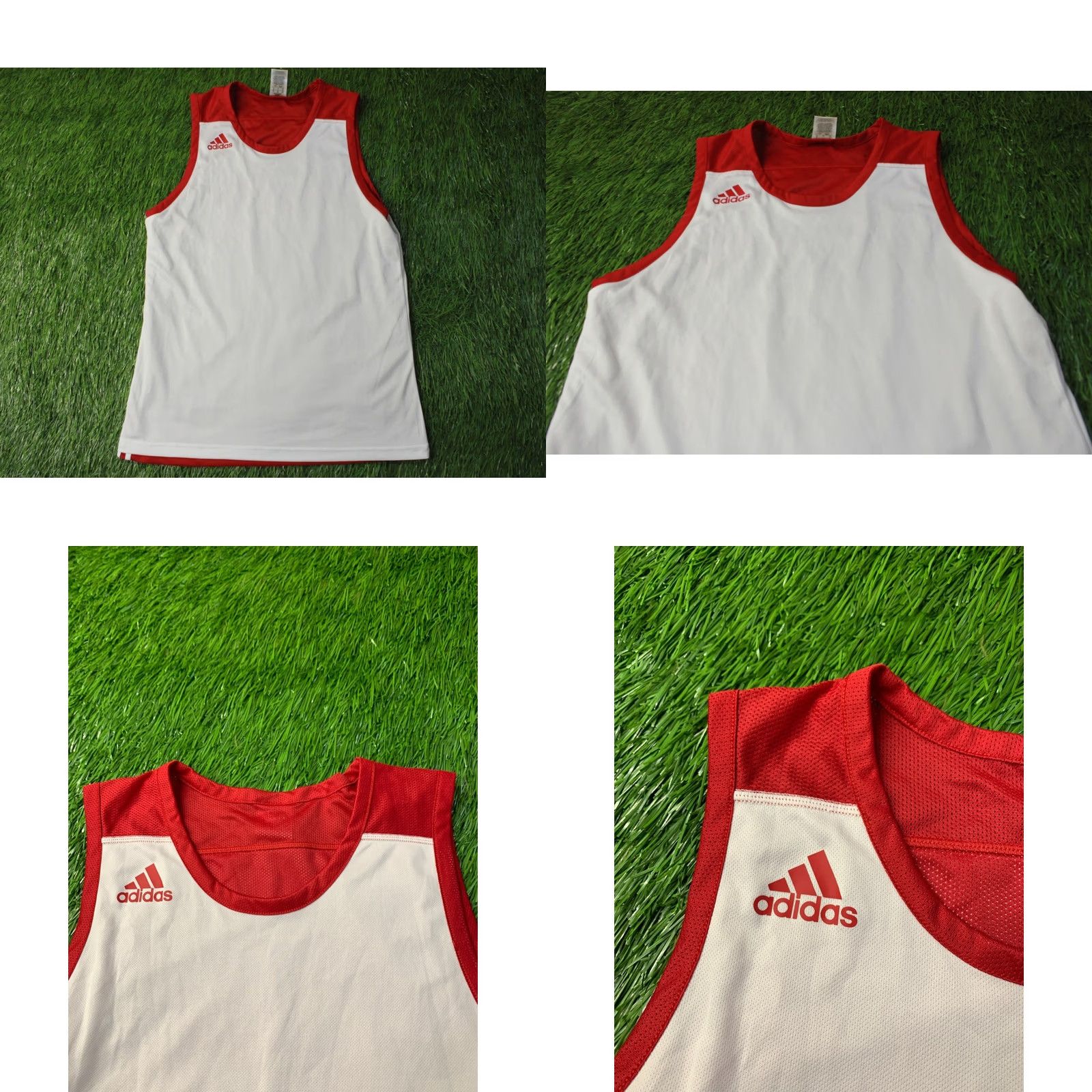 Adidas ADIDAS 2019 BASKETBALL TANK VEST JERSEY SHIRT RED WHITE XL MEN Size US XL / EU 56 / 4 - 8 Thumbnail