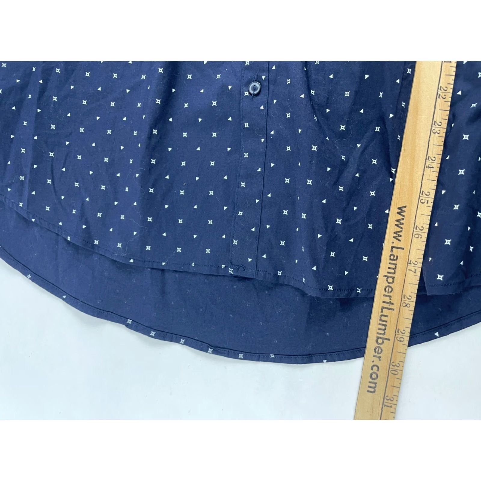 Vintage 7 Diamonds Shirt Men XL Navy Blue Button Up Long Sleeve Size US XL / EU 56 / 4 - 7 Thumbnail