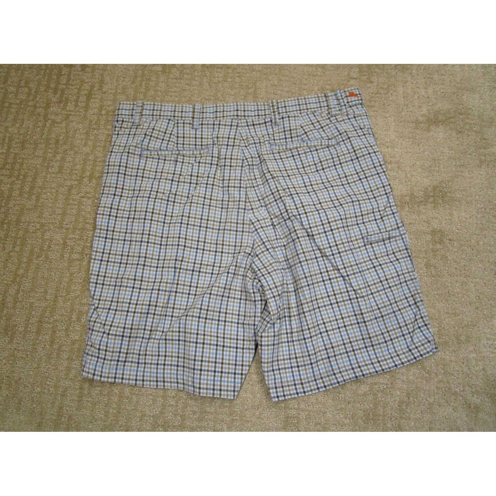 Tommy Bahama Tommy Bahama Shorts Men 38 Blue Chino Check Tattersall Golf Performance Casual Size US 38 / EU 54 - 2 Thumbnail