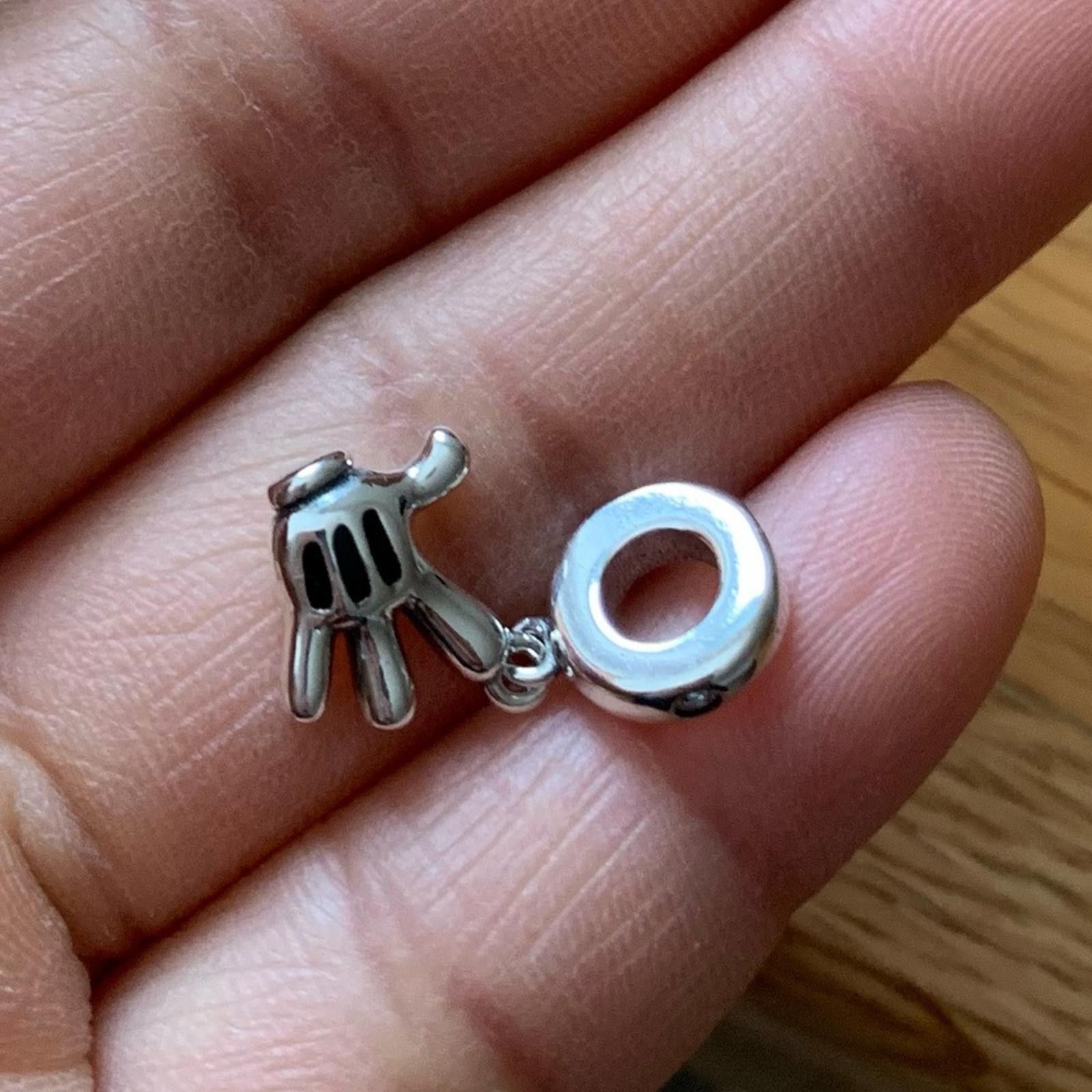 Other NWOT Mickey Mouse Glove Dangle Charm Sterling Silver 925 Size ONE SIZE - 8 Thumbnail