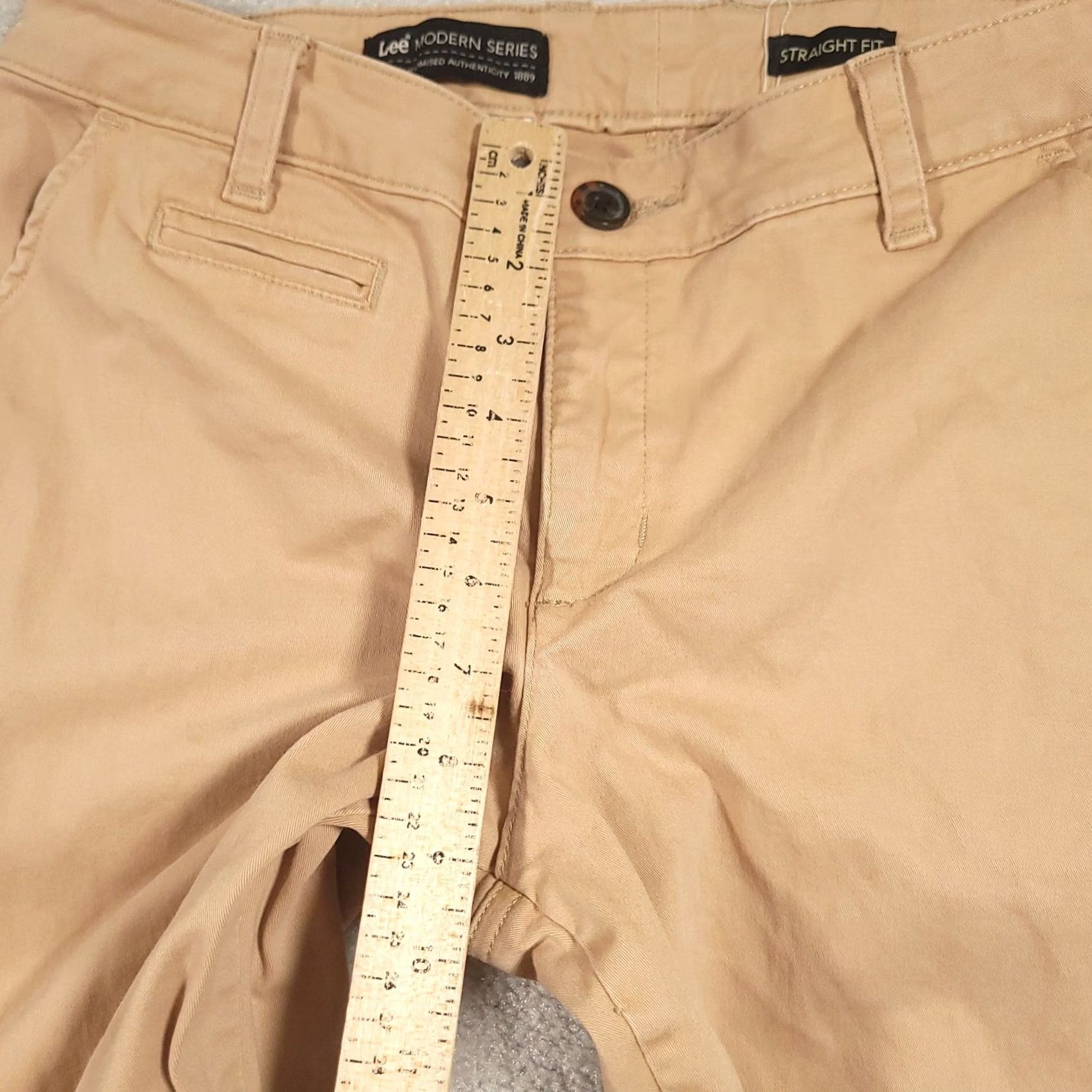 Lee Lee Modern Series Straight Fit Stretch Women's Pants Khaki Size 10 M Pants Women Khaki Tan Regular Straight 10 M Lee Modern Series Ladies Pants Size 32" / US 10 / IT 46 - 6 Thumbnail