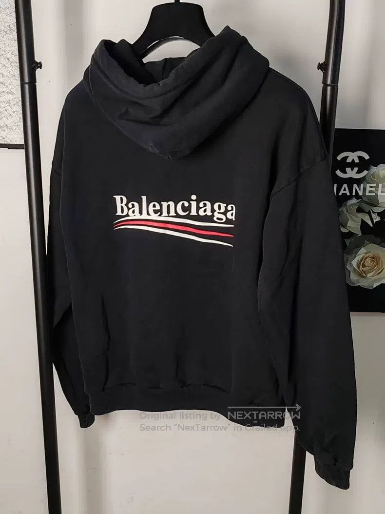 Balenciaga Balenciaga Wave Pattern Hoodie Size US S / EU 44-46 / 1 - 2 Thumbnail