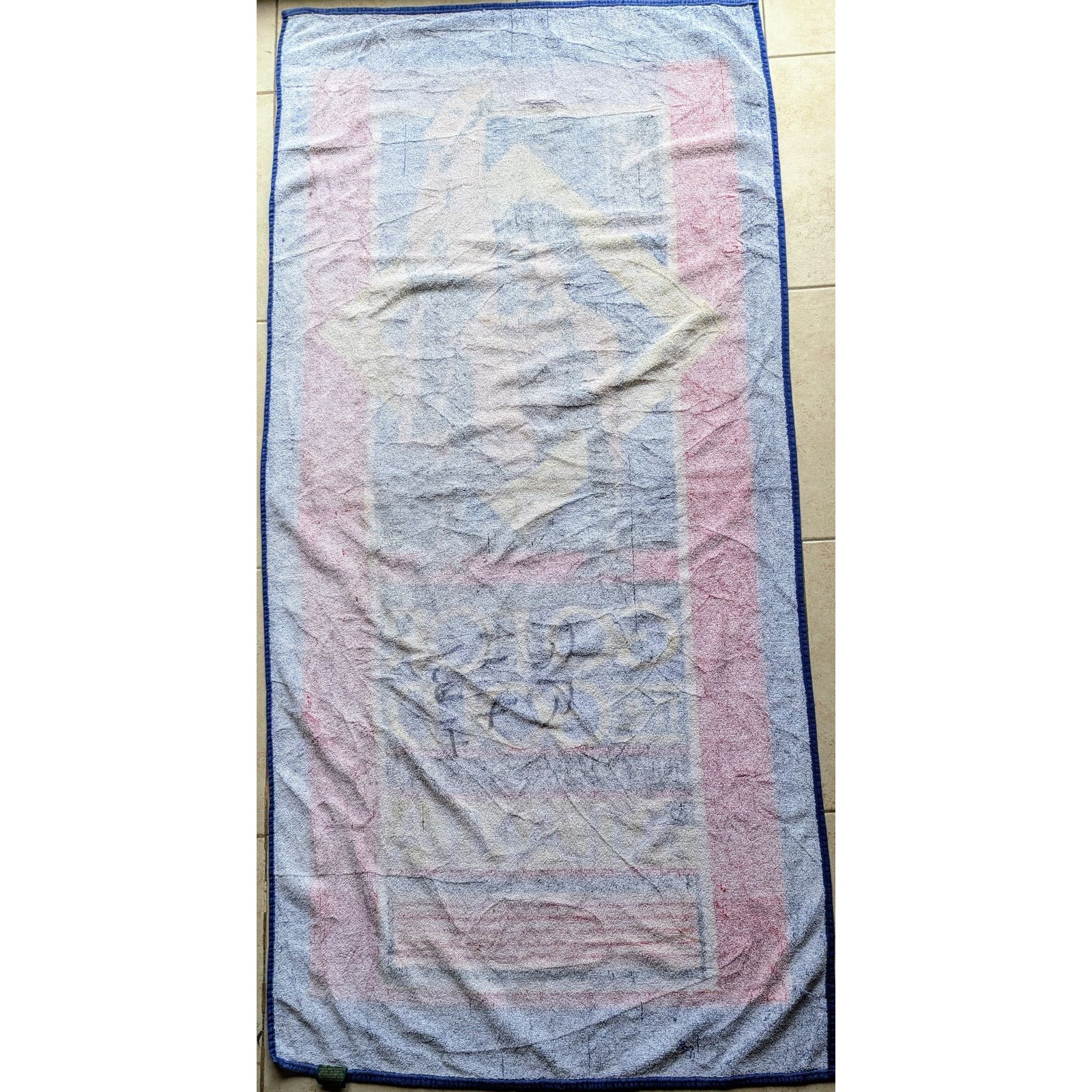 Starter × USA Olympics Atlanta 96 Olympic USA Beach Towel Cap gymnast navy red vtg Size ONE SIZE - 3 Thumbnail