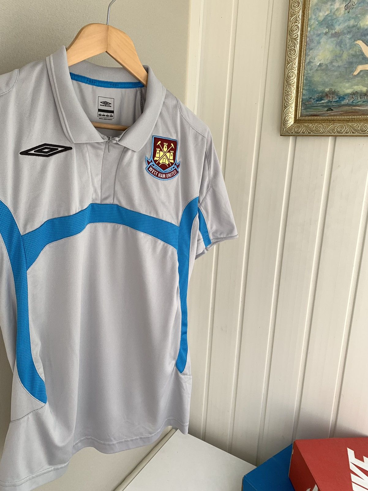 Umbro Umbro WEST HAM United FC 2008-2009 Polo Shirt Jersey Size L Size US L / EU 52-54 / 3 - 2 Thumbnail